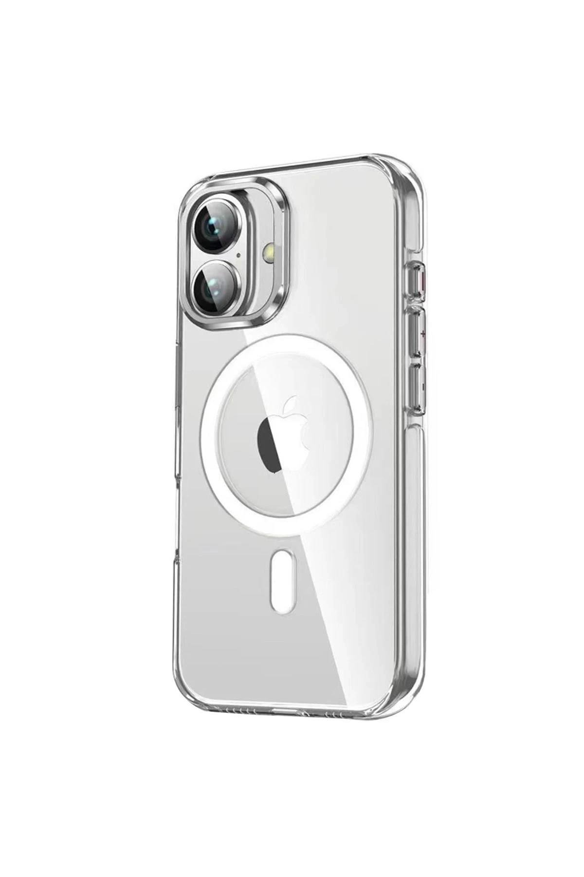 Mey İthalat®  iPhone 16 Crystal Magsafe Kapak - Şeffaf