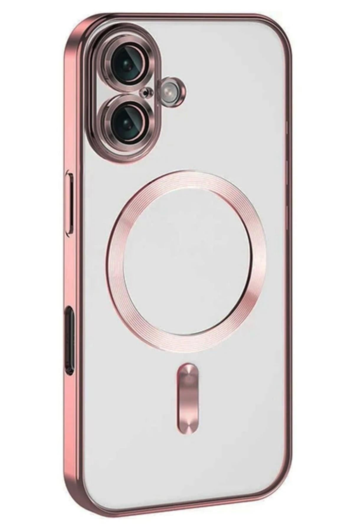 Mey İthalat®  iPhone 16 Plus Kılıf Kross Magneticsafe Kapak - Pembe