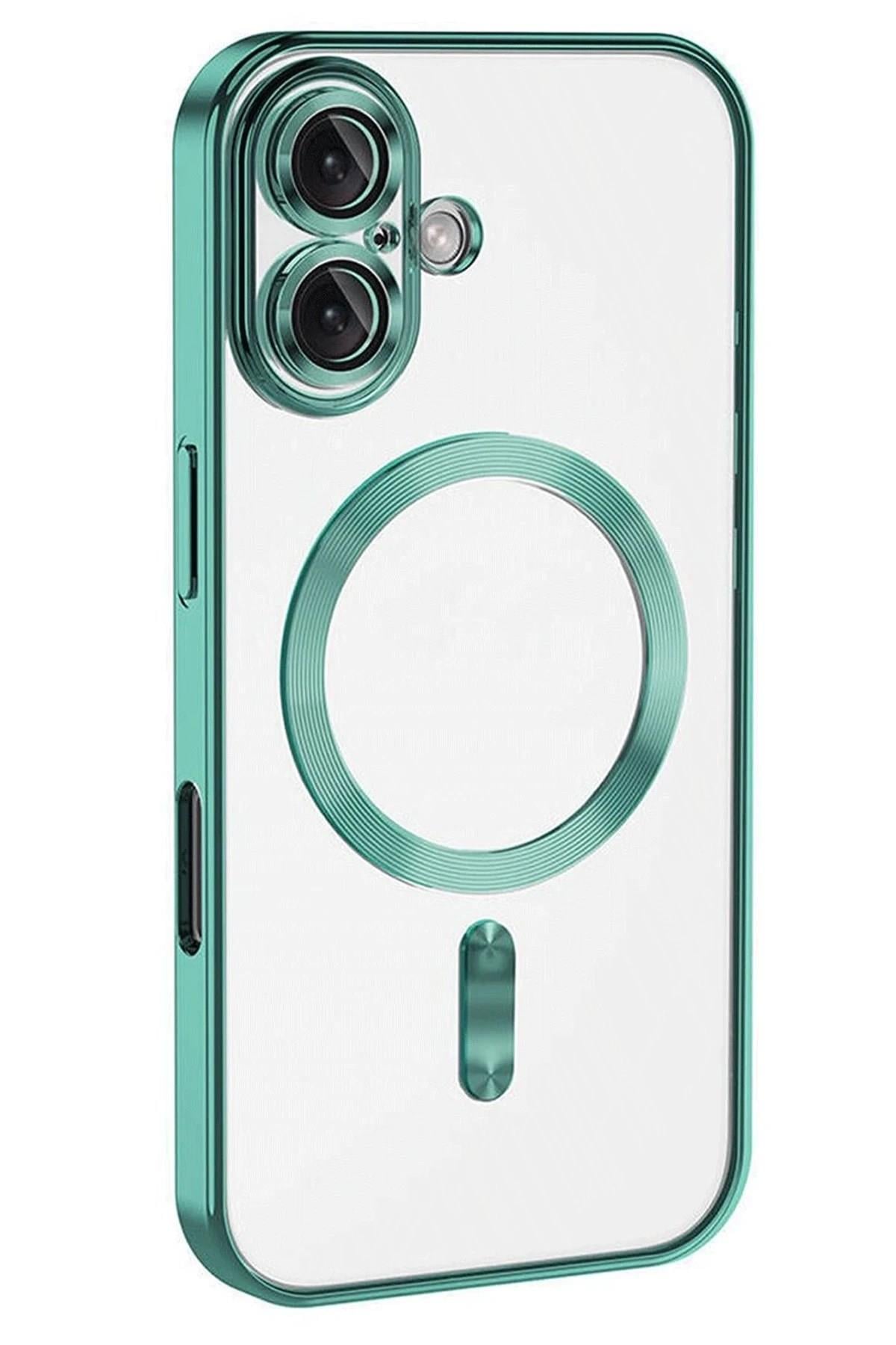 Mey İthalat®  iPhone 16 Plus Kılıf Kross Magneticsafe Kapak - Turkuaz