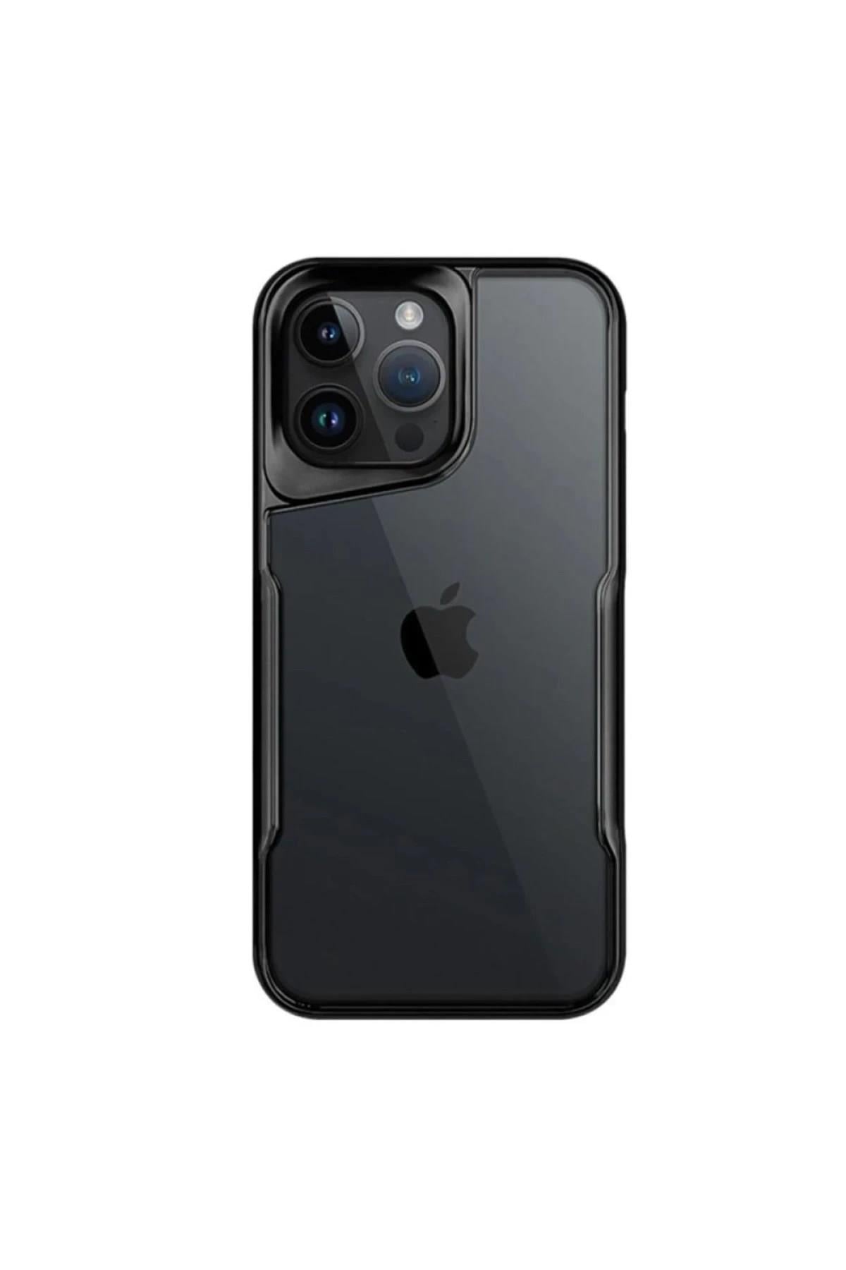 Mey İthalat®  iPhone 16 Pro Kılıf Boyi Silikon Kapak - Siyah