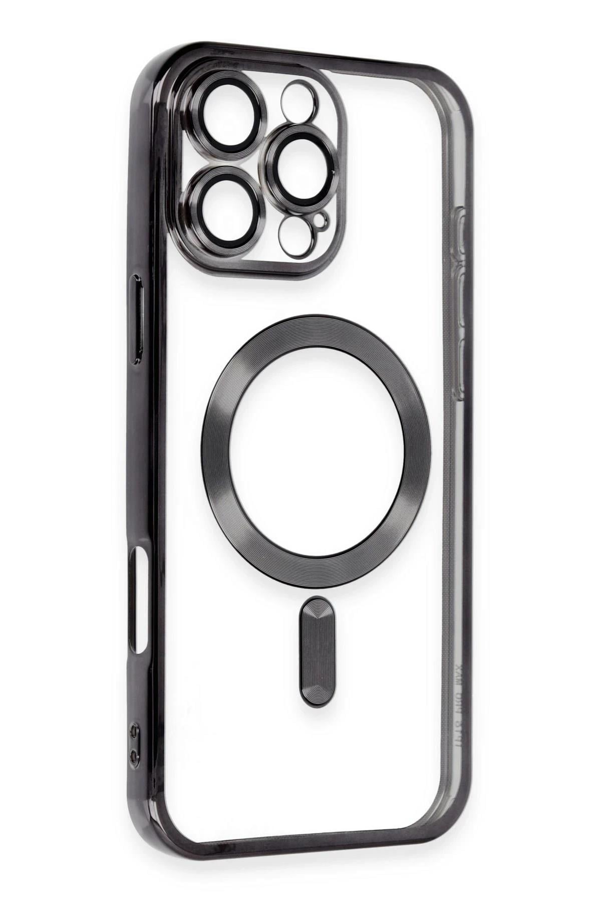 Mey İthalat®  iPhone 16 Pro Max Kılıf Kross Magneticsafe Kapak - Siyah