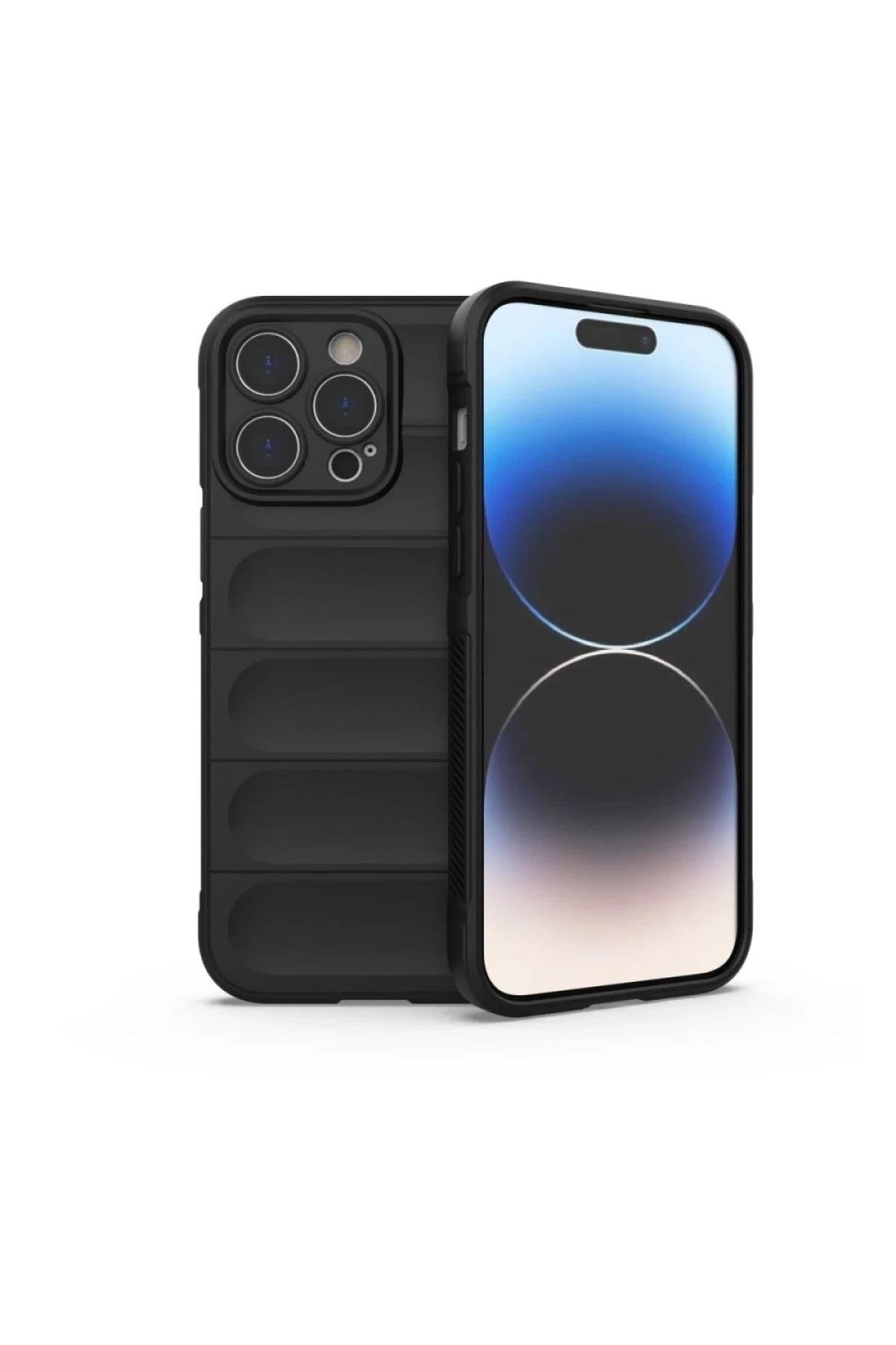 Mey İthalat®  iPhone 16 Pro Max Kılıf Optimum Silikon - Siyah