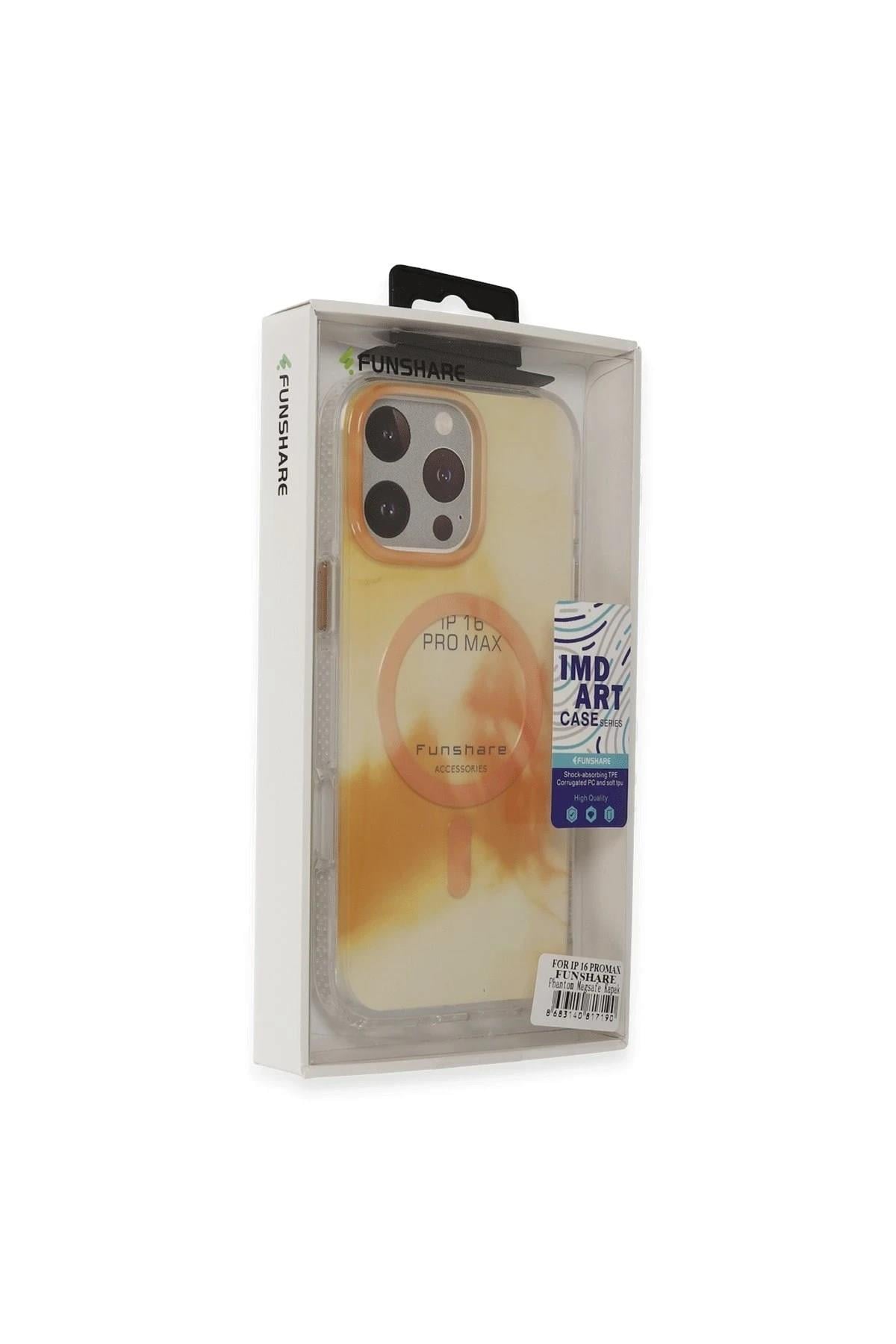 Mey İthalat®  iPhone 16 Pro Max Phantom Magsafe Kapak - Gold