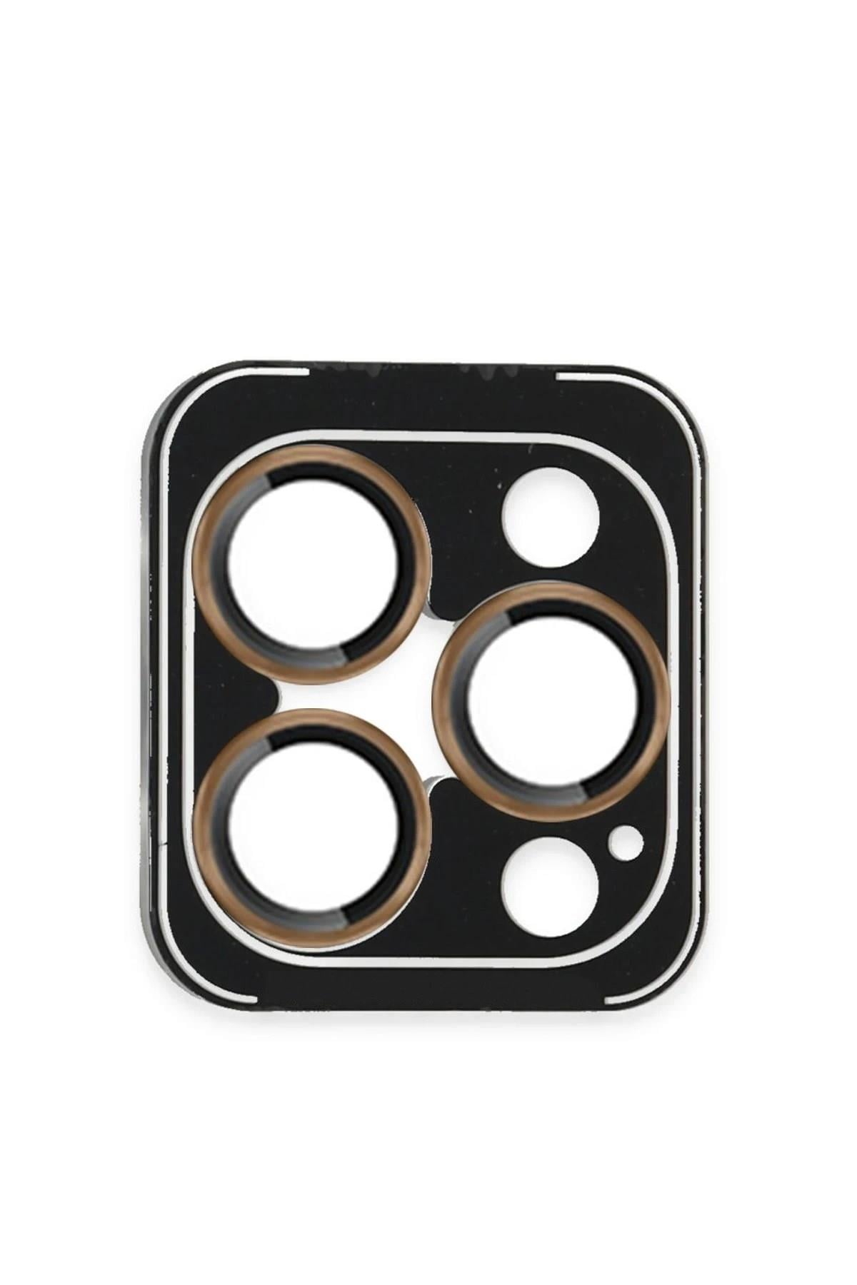 Mey İthalat®  iPhone 16 Pro Max PVD Metal Kamera Lens - Gold