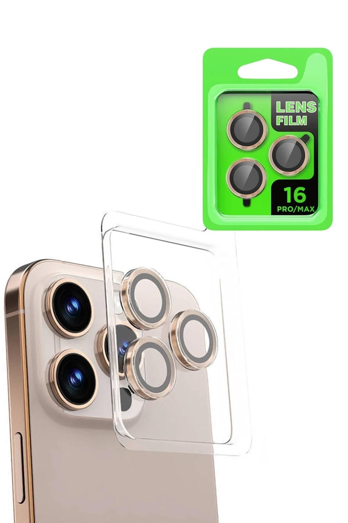 Mey İthalat®  iPhone 16 Pro Max Raze Metal Kamera Lens - Natural Grey