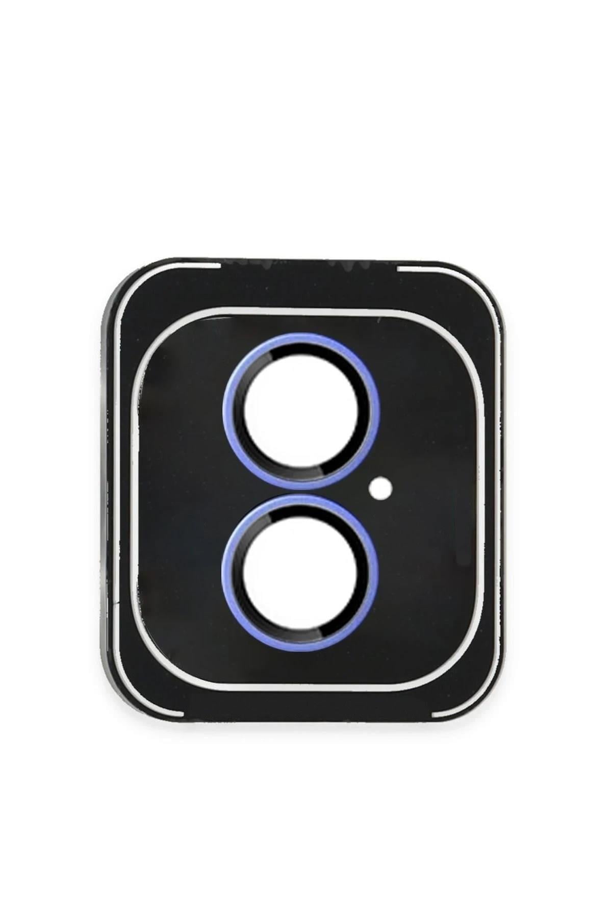 Mey İthalat®  iPhone 16 PVD Metal Kamera Lens - Mavi