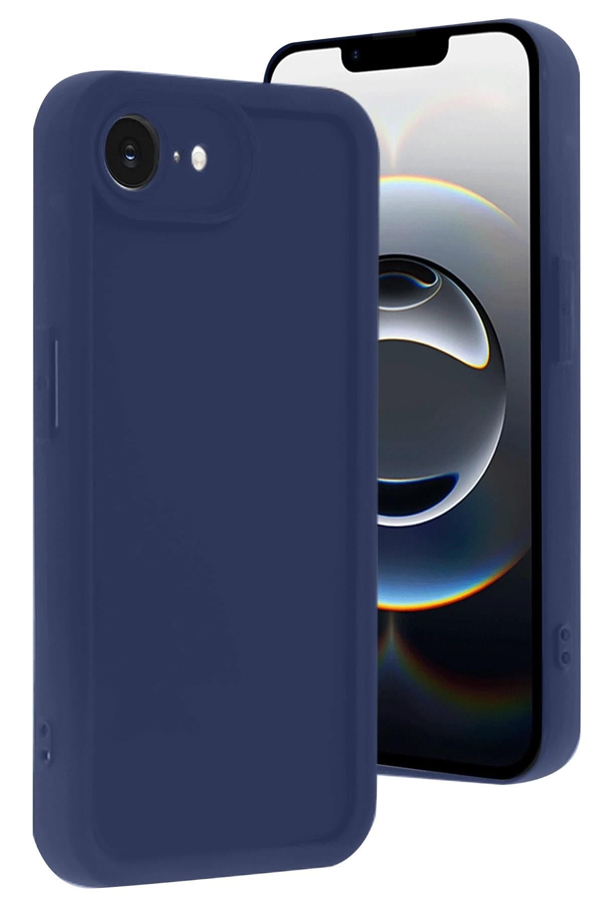 Mey İthalat®  iPhone 16E Kılıf Viera Silikon - Lacivert