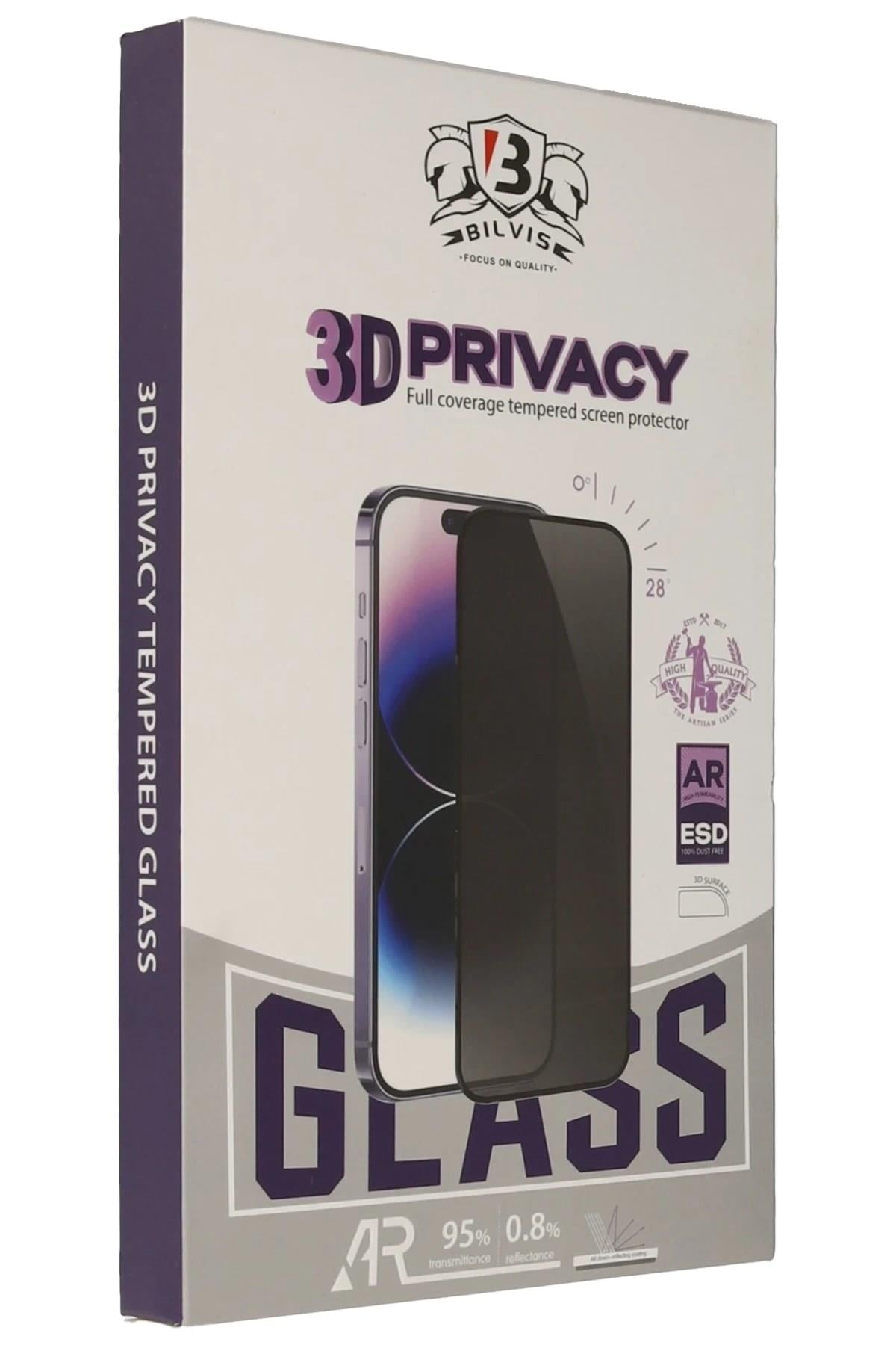 Mey İthalat®  iPhone 17 Air Bilvis 3D Hayalet Cam Ekran Koruyucu