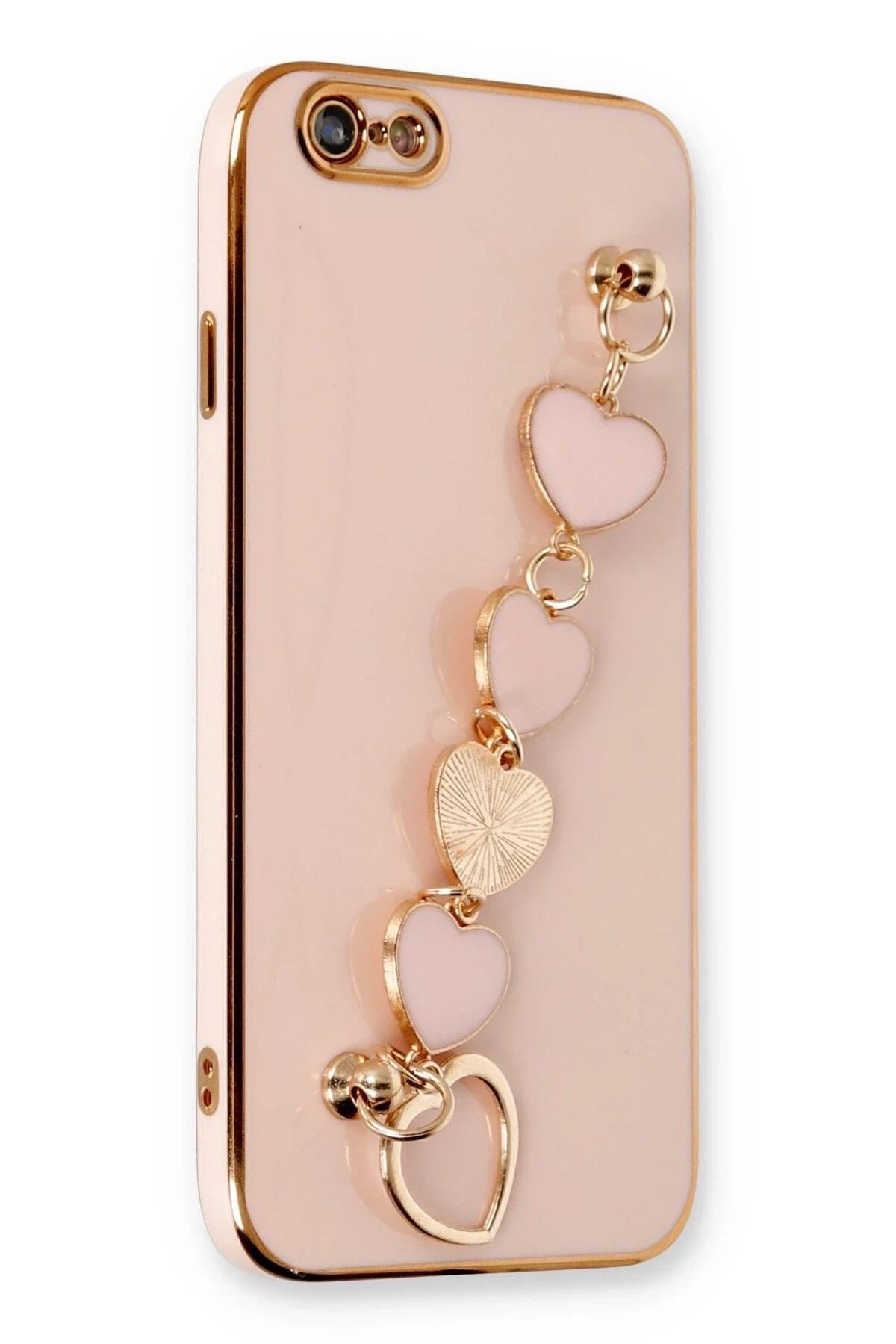Mey İthalat®  iPhone 6 Kılıf Esila Silikon - Pudra