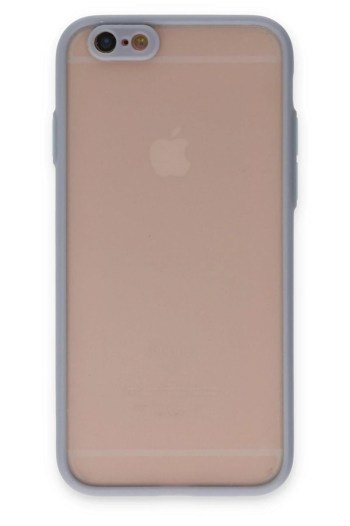 Mey İthalat®  iPhone 6 Kılıf Montreal Silikon Kapak - Gri