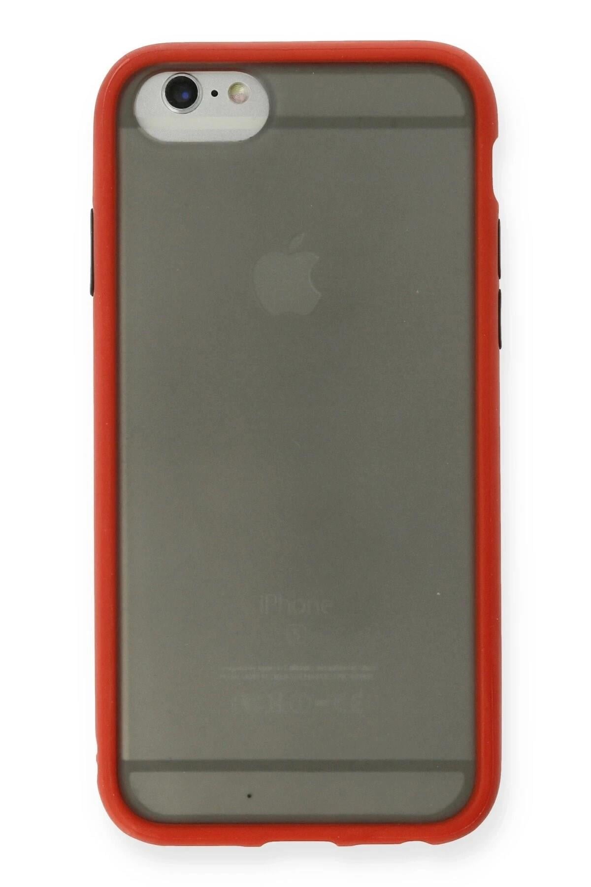 Mey İthalat®  iPhone 6 Kılıf Montreal Silikon Kapak - Kırmızı