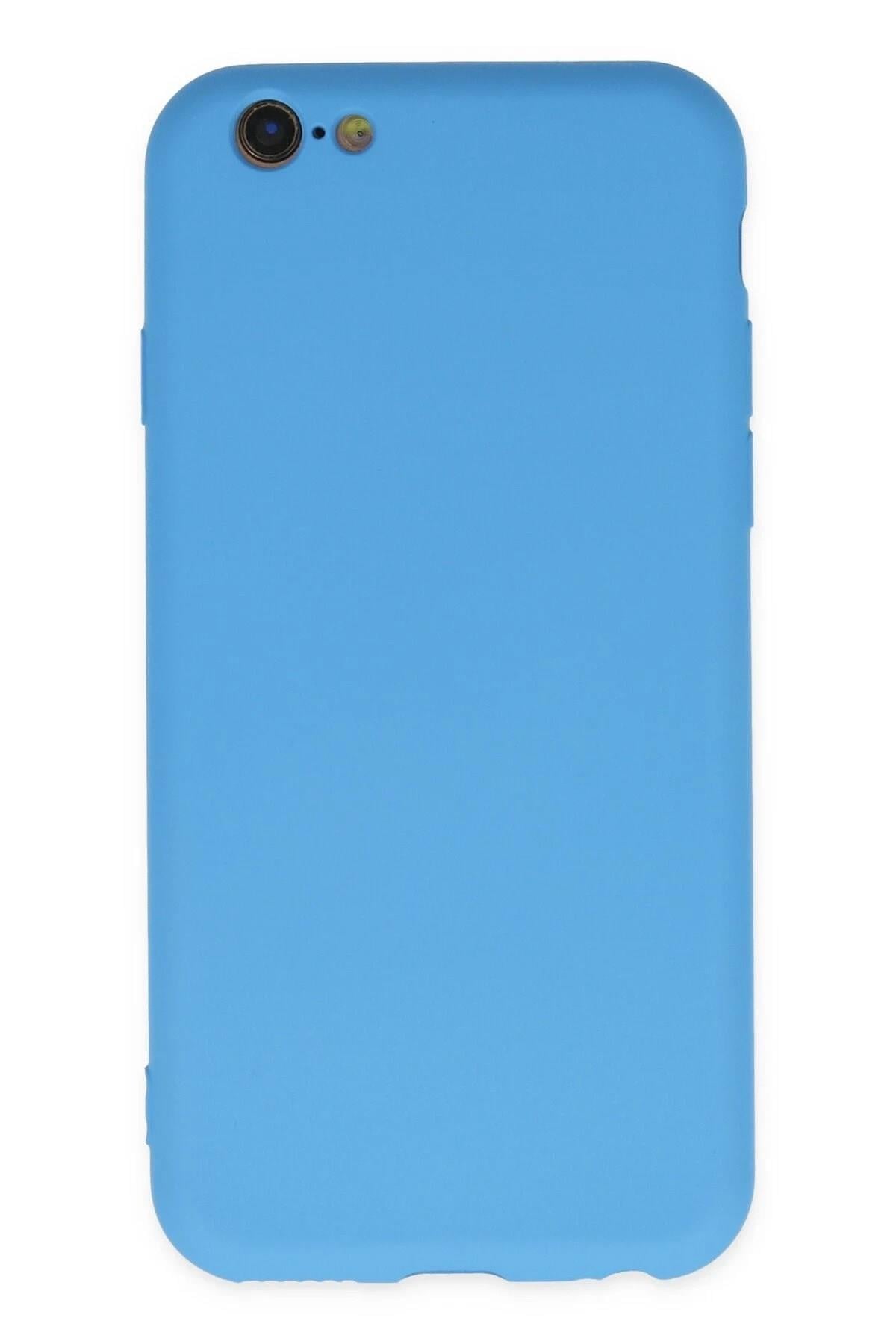 Mey İthalat®  iPhone 6 Plus Kılıf Nano içi Kadife Silikon - Mavi