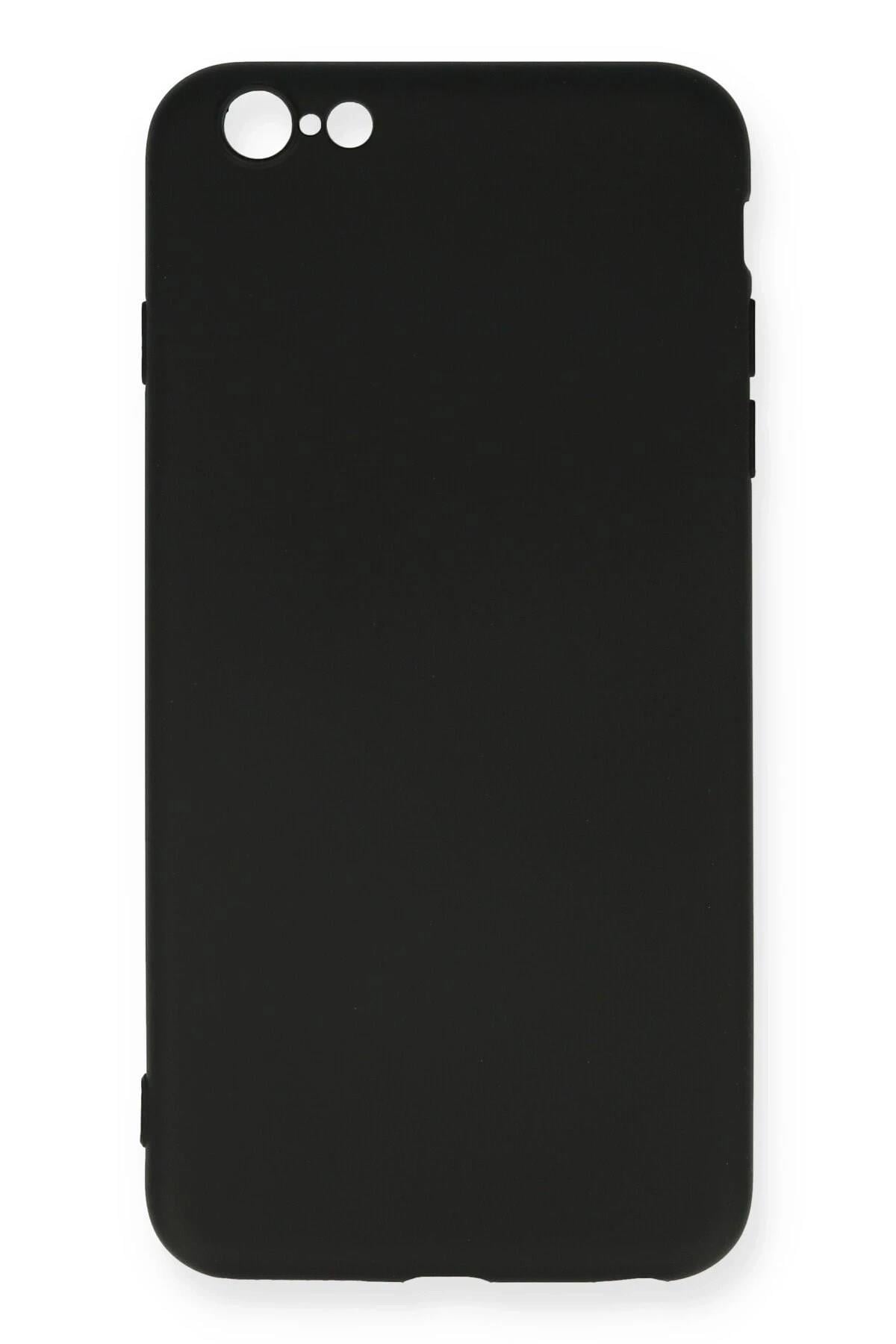 Mey İthalat®  iPhone 6 Plus Kılıf Nano içi Kadife Silikon - Siyah