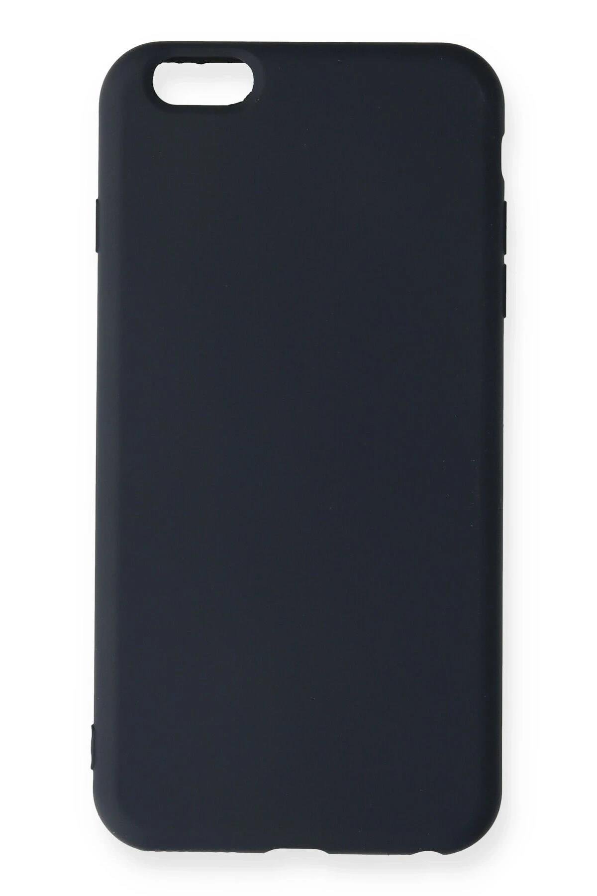 Mey İthalat®  iPhone 6 Plus Kılıf Nano içi Kadife Silikon - Lacivert