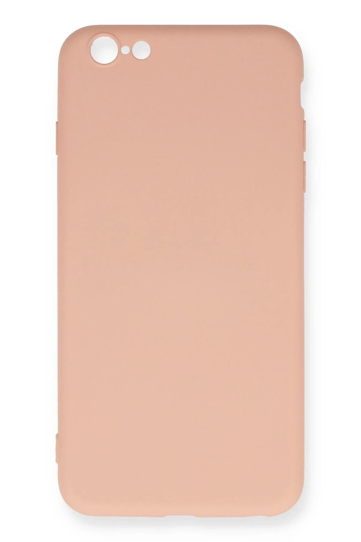 Mey İthalat®  iPhone 6 Plus Kılıf Nano içi Kadife Silikon - Pudra
