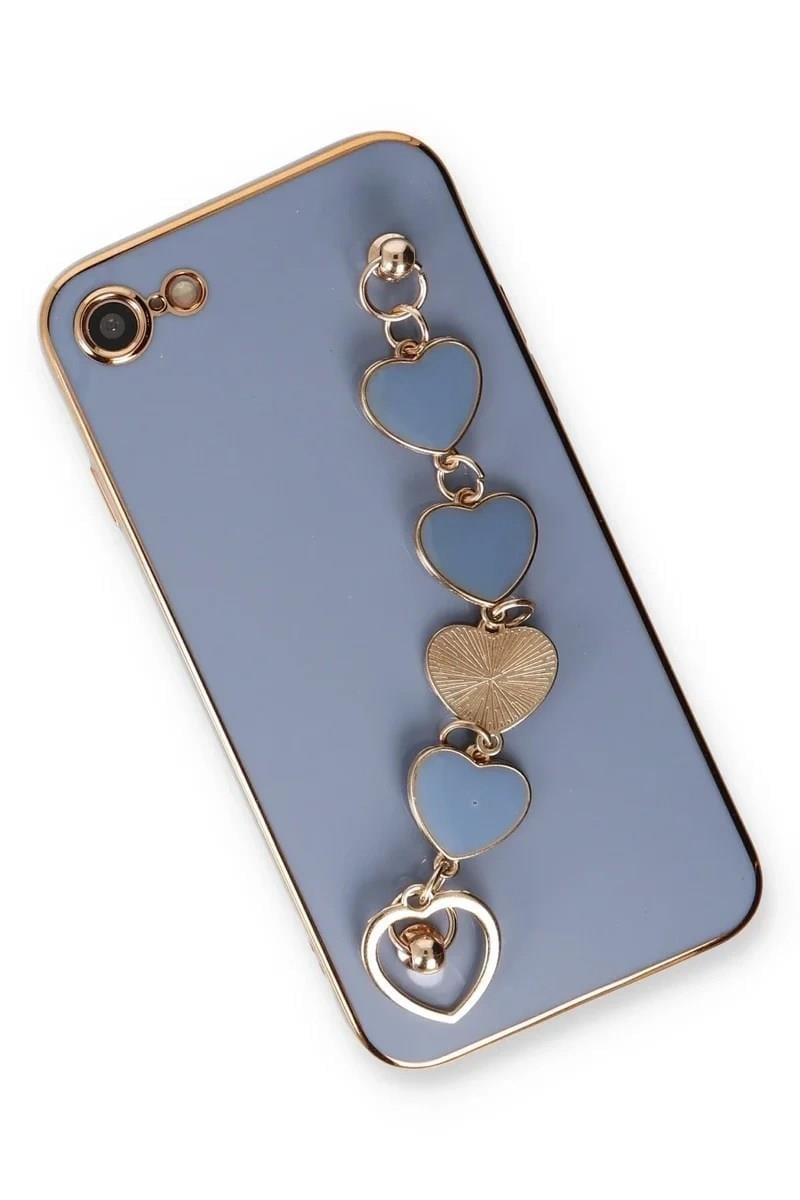 Mey İthalat®  iPhone 7 Kılıf Esila Silikon - Gri