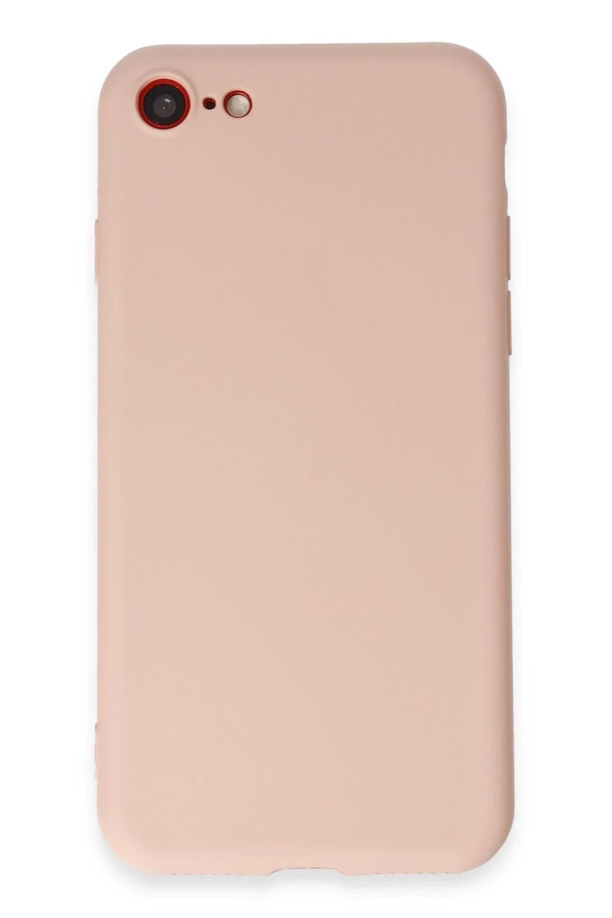 Mey İthalat®  iPhone 7 Kılıf First Silikon - Pudra