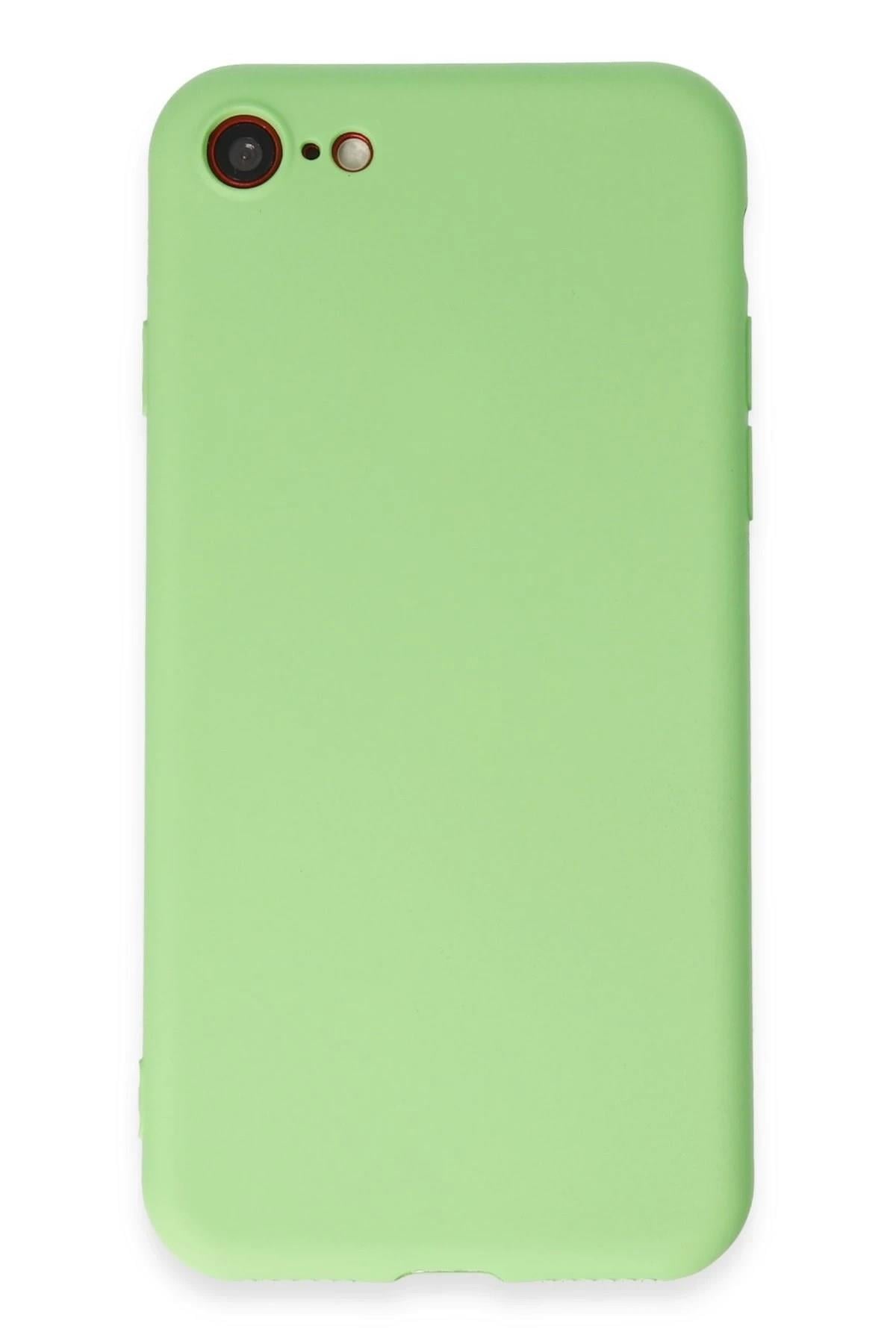 Mey İthalat®  iPhone 7 Kılıf First Silikon - Açık Yeşil