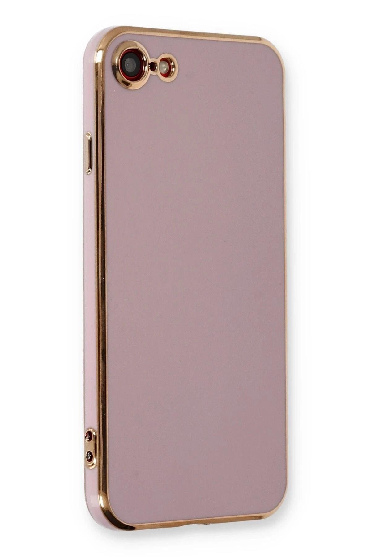 Mey İthalat®  iPhone 7 Kılıf Volet Silikon - Mor