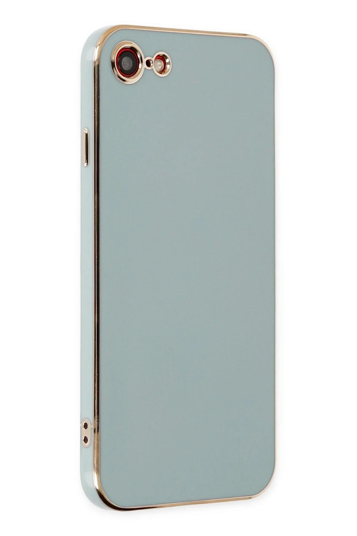 Mey İthalat®  iPhone 7 Kılıf Volet Silikon - Açık Yeşil
