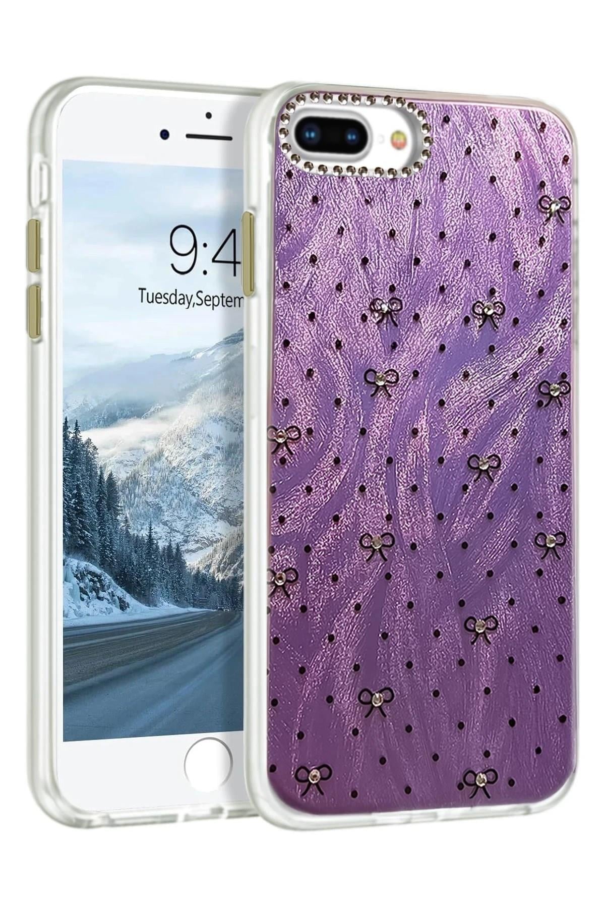 Mey İthalat®  iPhone 7 Plus Kılıf Blade Aynalı Desenli Kapak - Desen 2