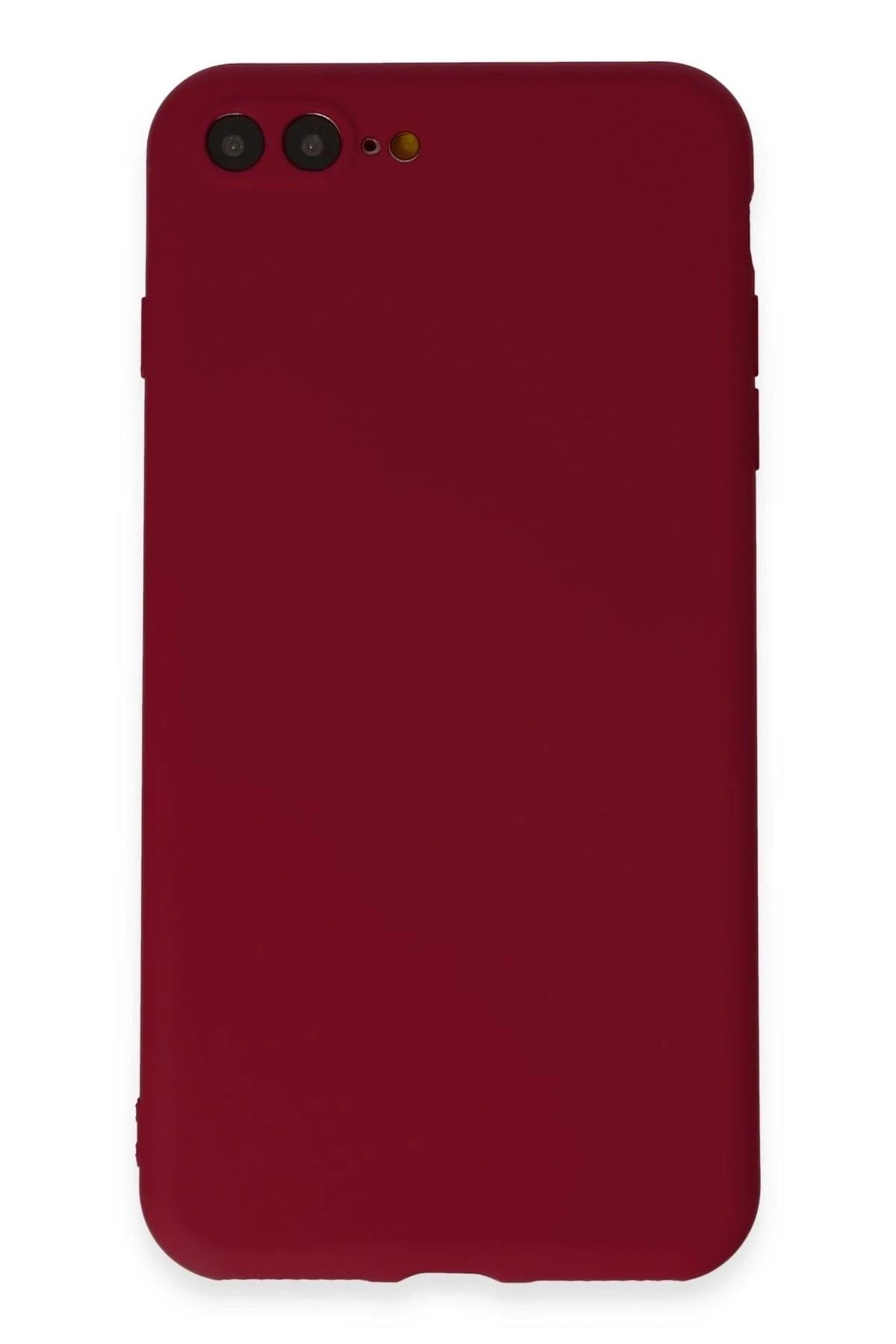 Mey İthalat®  iPhone 7 Plus Kılıf First Silikon - Bordo