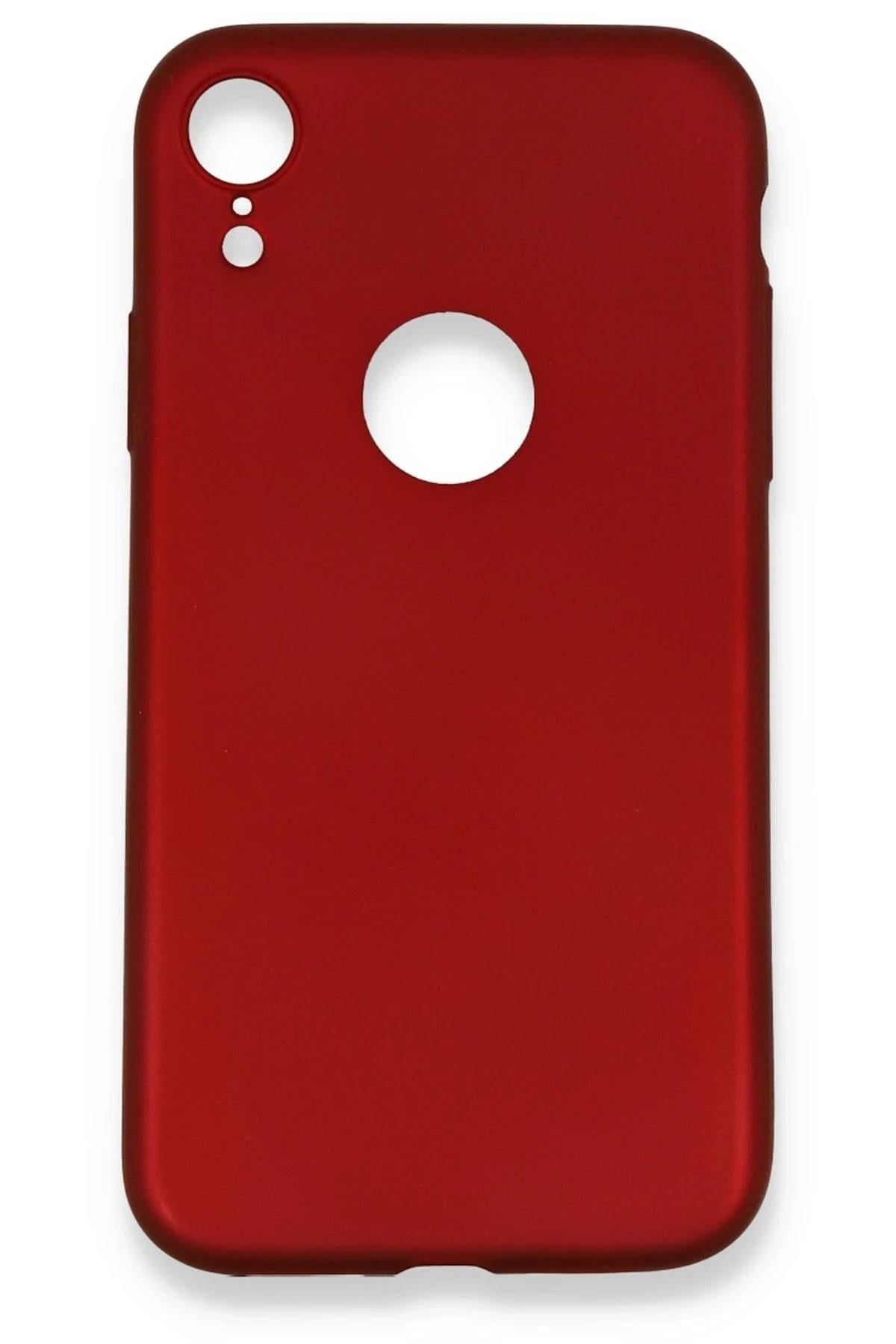Mey İthalat®  iPhone XR Kılıf First Silikon - Bordo