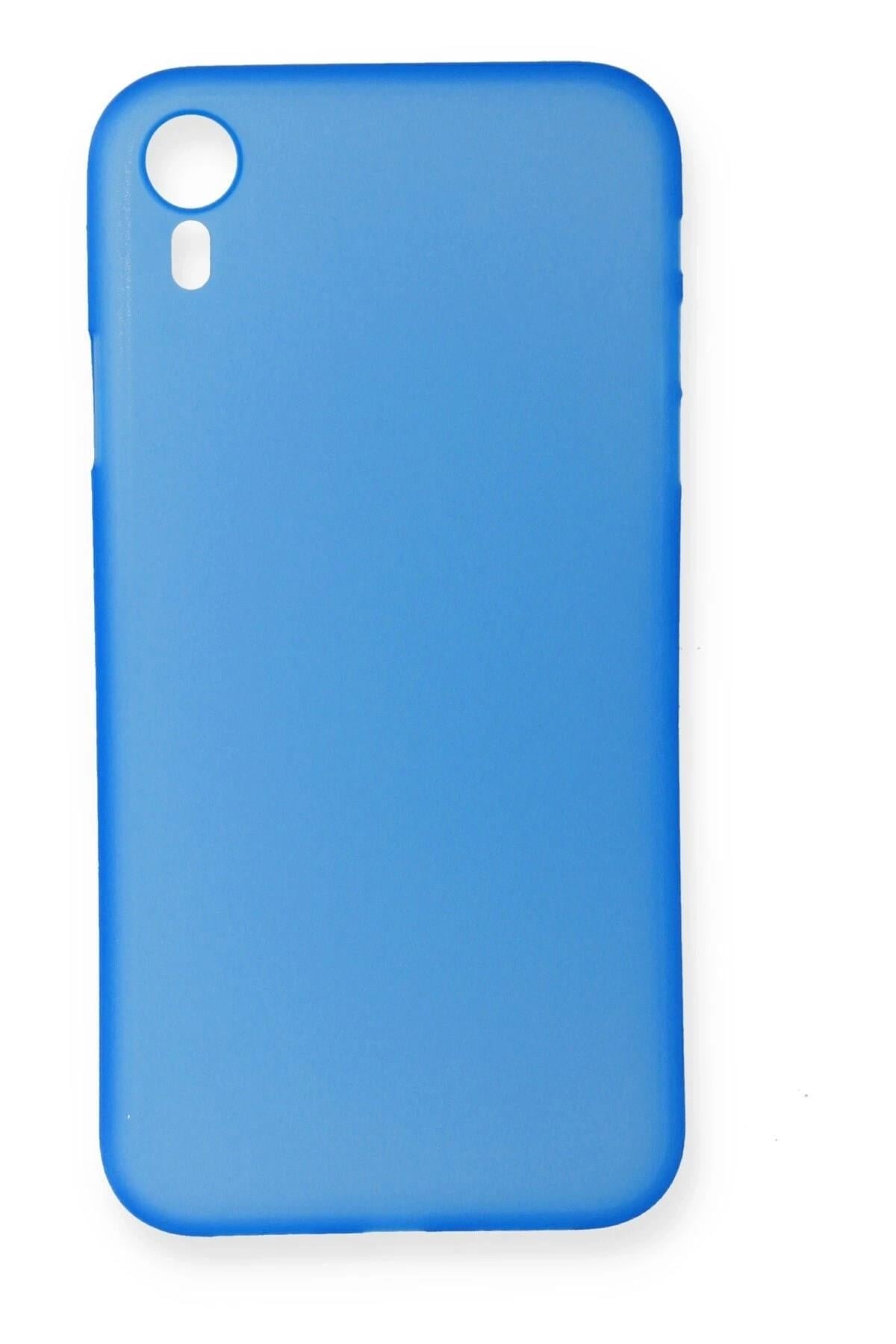 Mey İthalat®  iPhone XR Kılıf PP Ultra İnce Kapak - Mavi