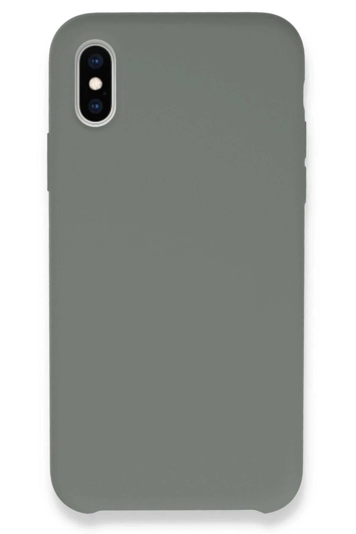 Mey İthalat®  iPhone XS Max Kılıf Lansman Legant Silikon - Gri