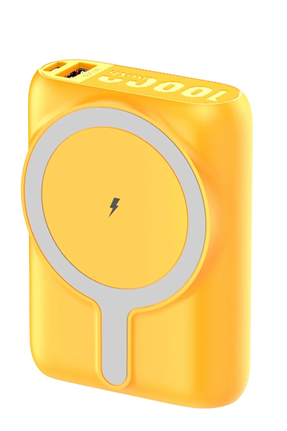 Mey İthalat®  J31 10.000 mAh 20W PD Magsafe Powerbank - Turuncu