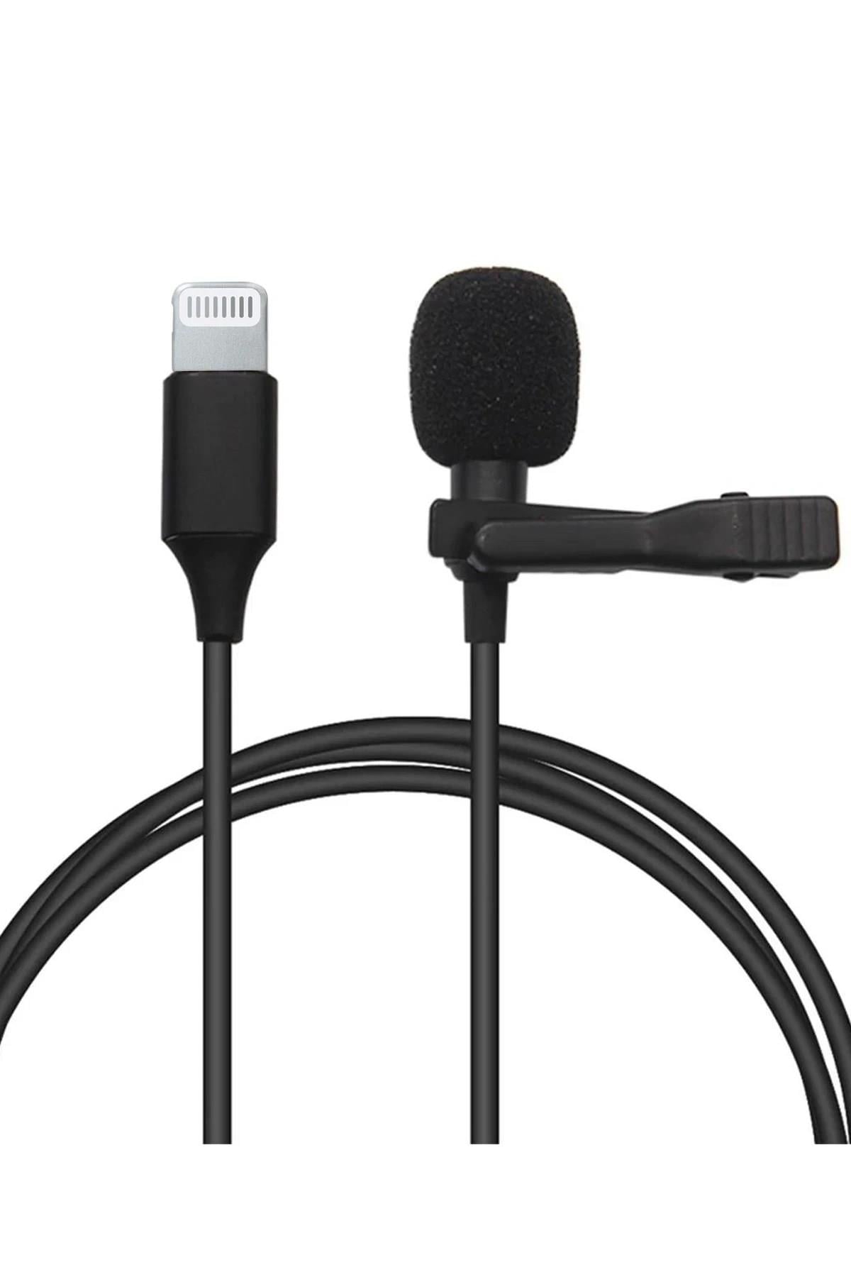 Mey İthalat®  Lightning 2 Metre Double Mikrofon - Siyah