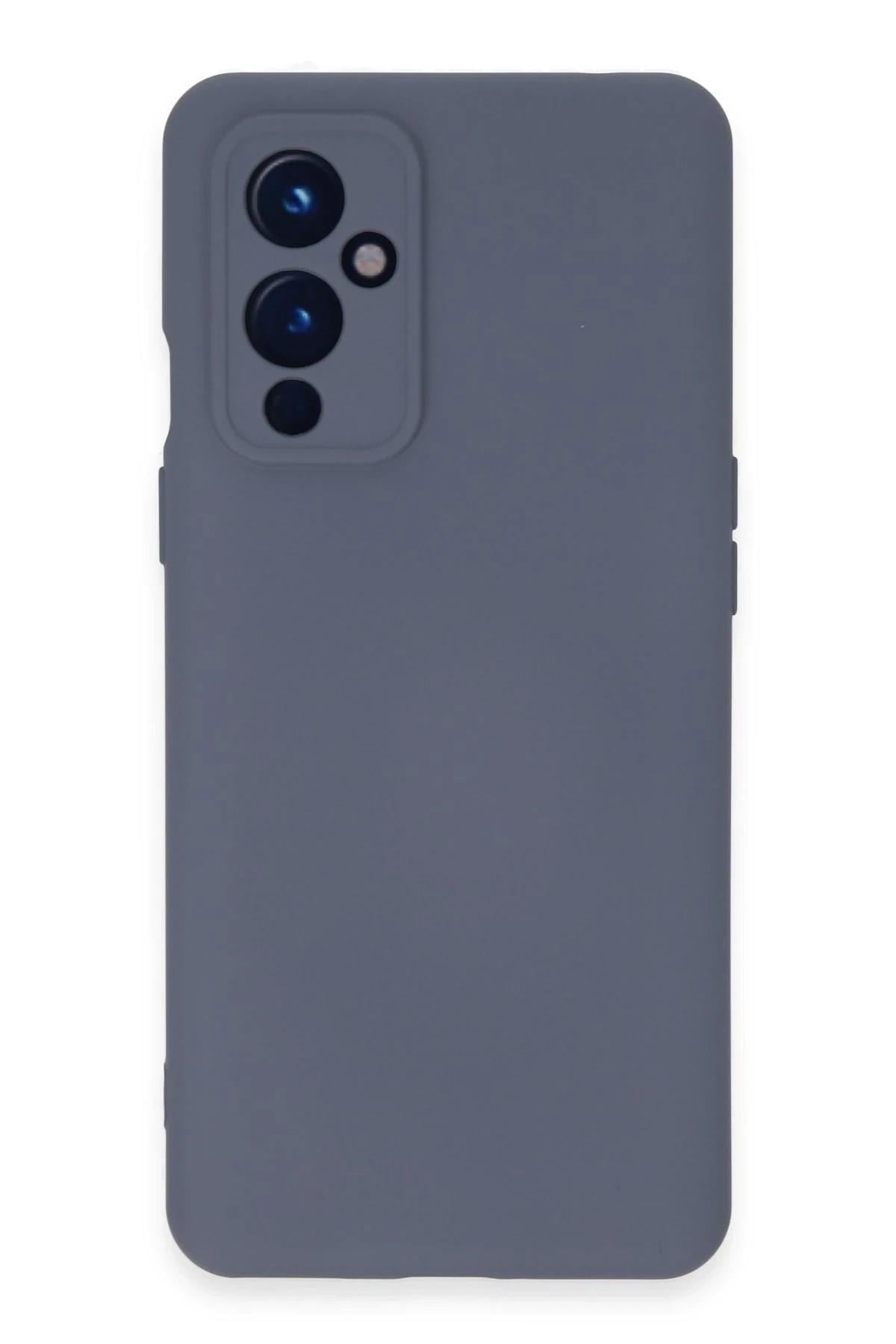 Mey İthalat®  One Plus 9 Kılıf Nano içi Kadife Silikon - Gri