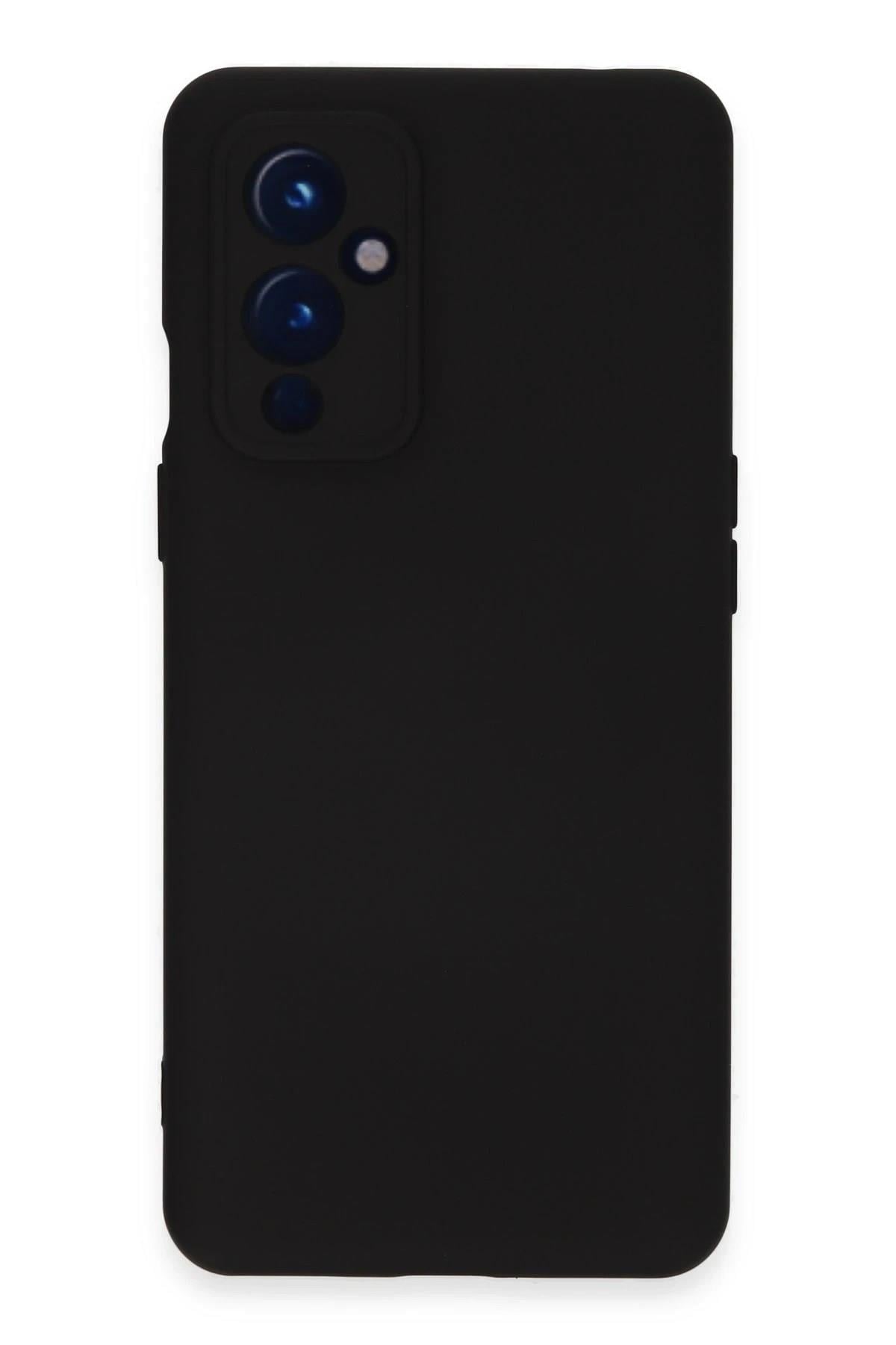 Mey İthalat®  One Plus 9 Kılıf Nano içi Kadife Silikon - Siyah