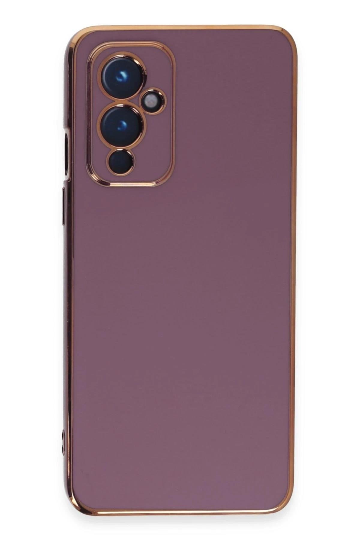 Mey İthalat®  One Plus 9 Kılıf Volet Silikon - Mor