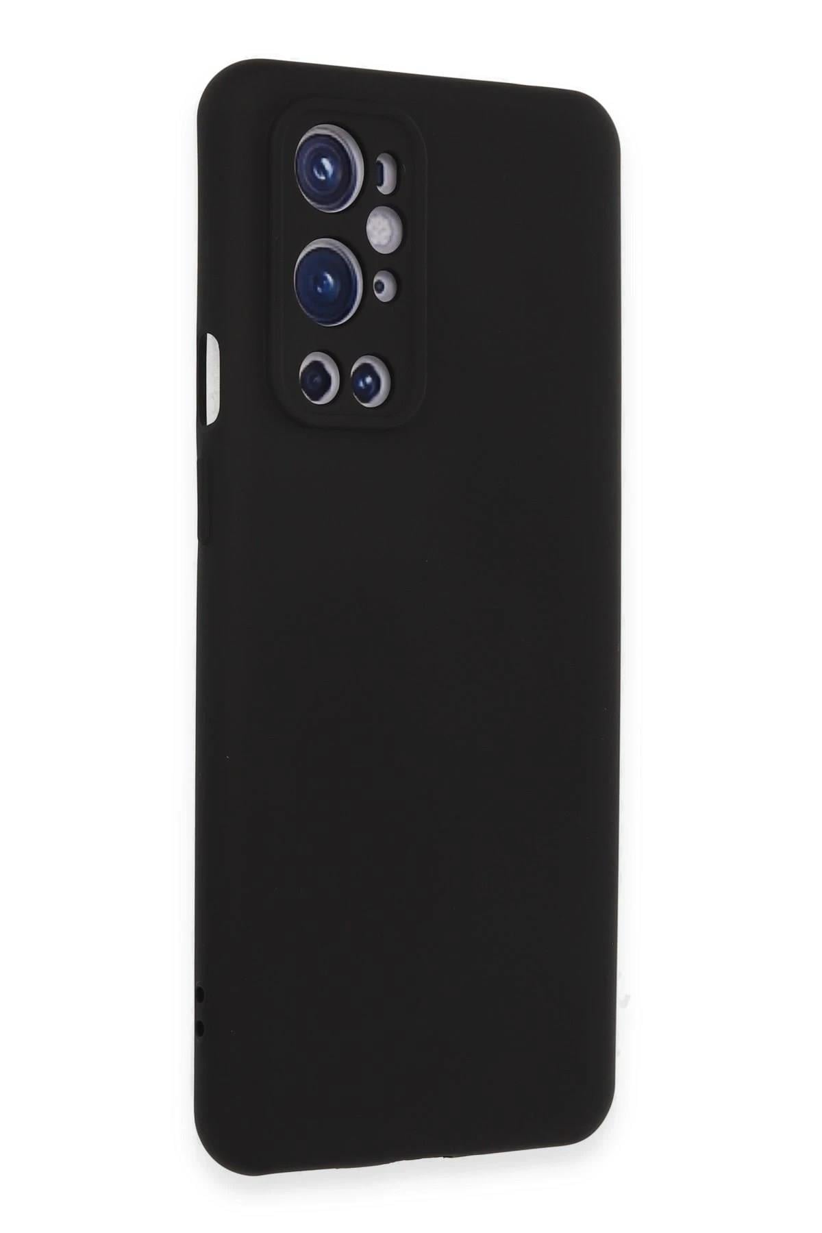 Mey İthalat®  One Plus 9 Pro Kılıf Nano içi Kadife Silikon - Siyah