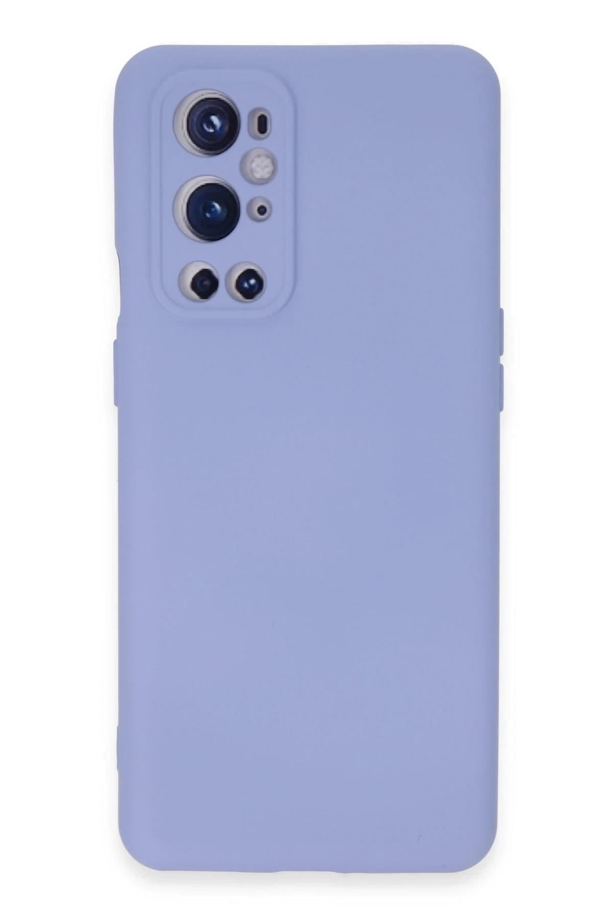 Mey İthalat®  One Plus 9 Pro Kılıf Nano içi Kadife Silikon - Lila