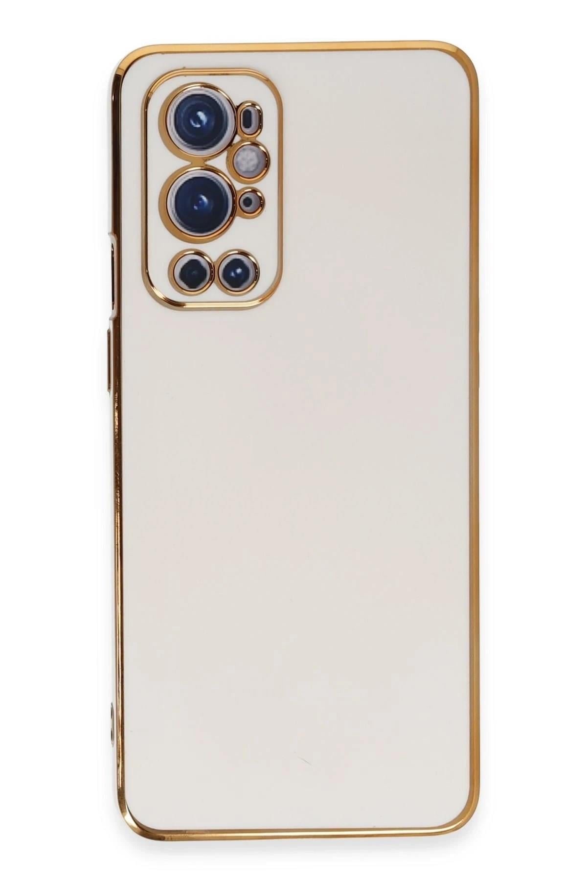 Mey İthalat®  One Plus 9 Pro Kılıf Volet Silikon - Beyaz