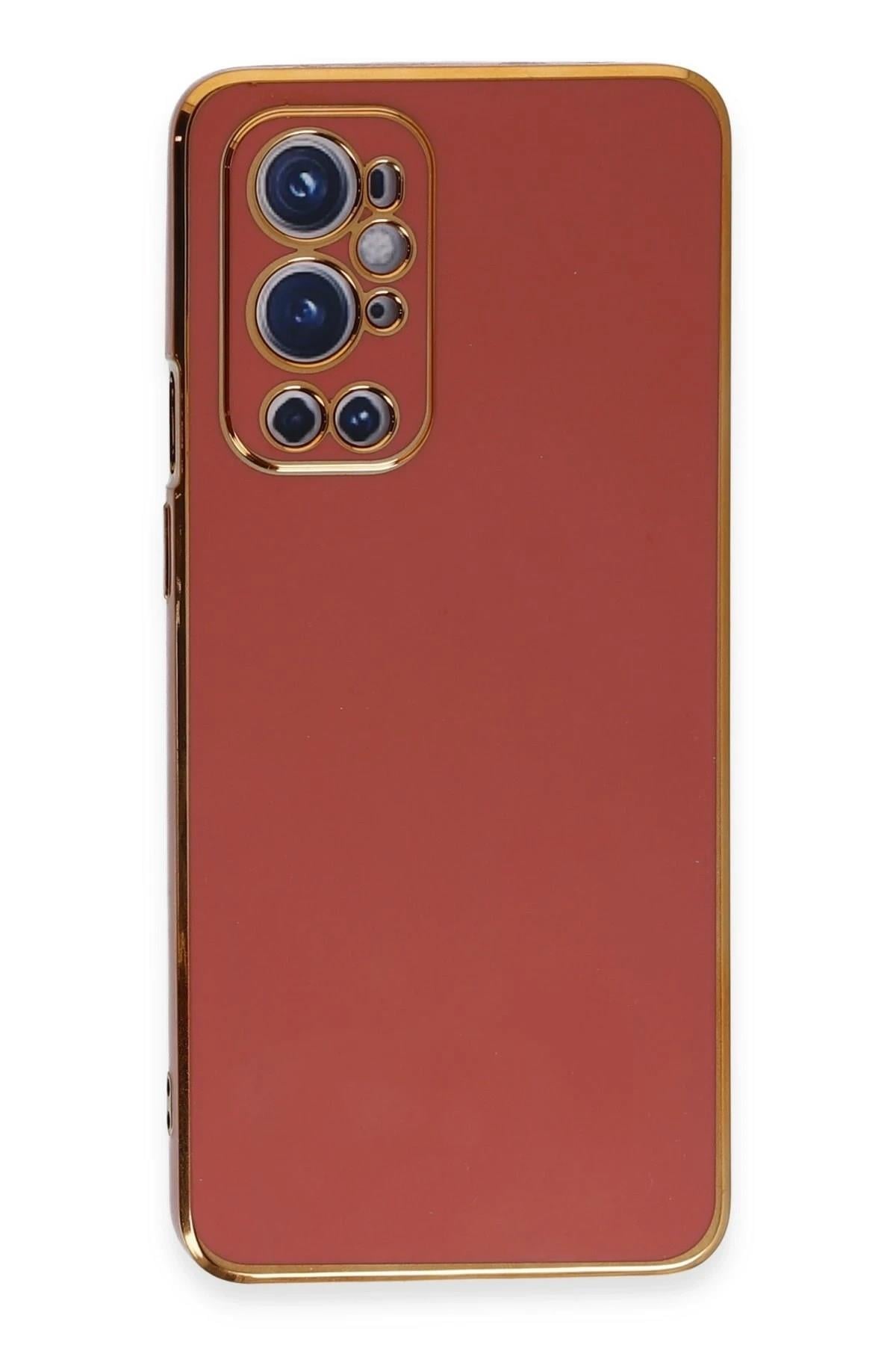 Mey İthalat®  One Plus 9 Pro Kılıf Volet Silikon - Kırmızı