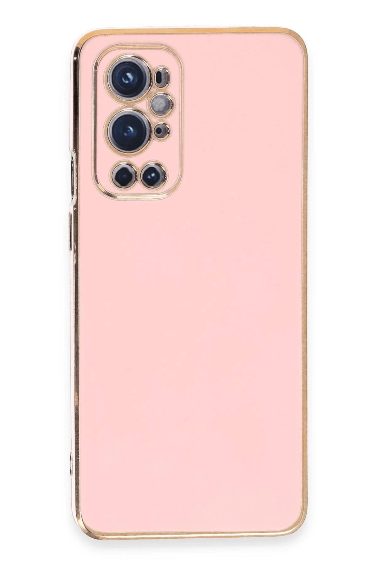 Mey İthalat®  One Plus 9 Pro Kılıf Volet Silikon - Pembe