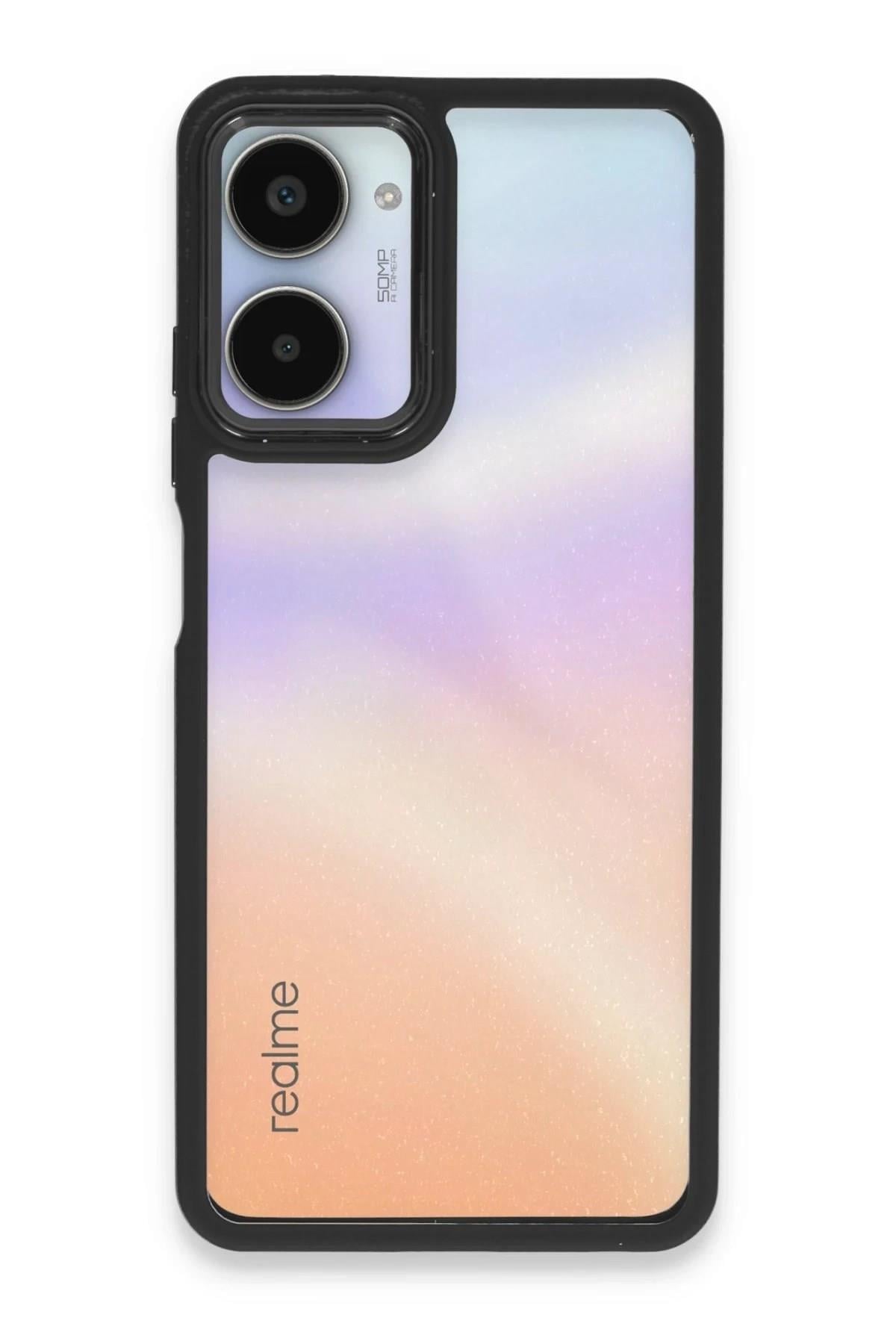 Mey İthalat®  Realme 10 Pro 5G Kılıf Dora Kapak - Siyah