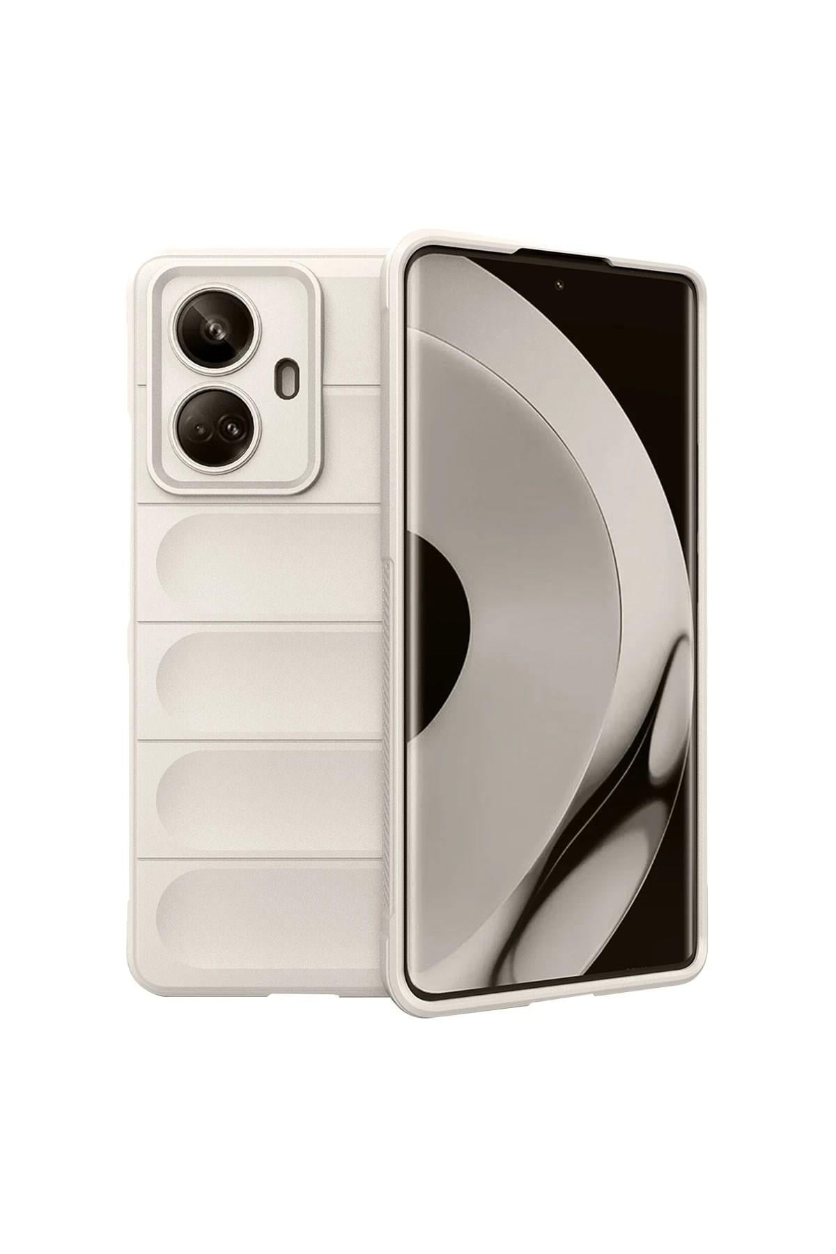 Mey İthalat®  Realme 10 Pro 5G Kılıf Optimum Silikon - Krem