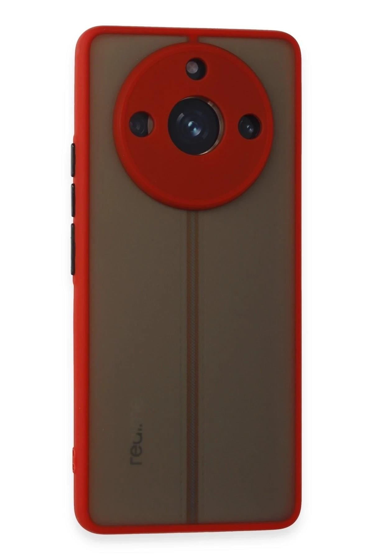 Mey İthalat®  Realme 11 Pro Kılıf Montreal Silikon Kapak - Kırmızı