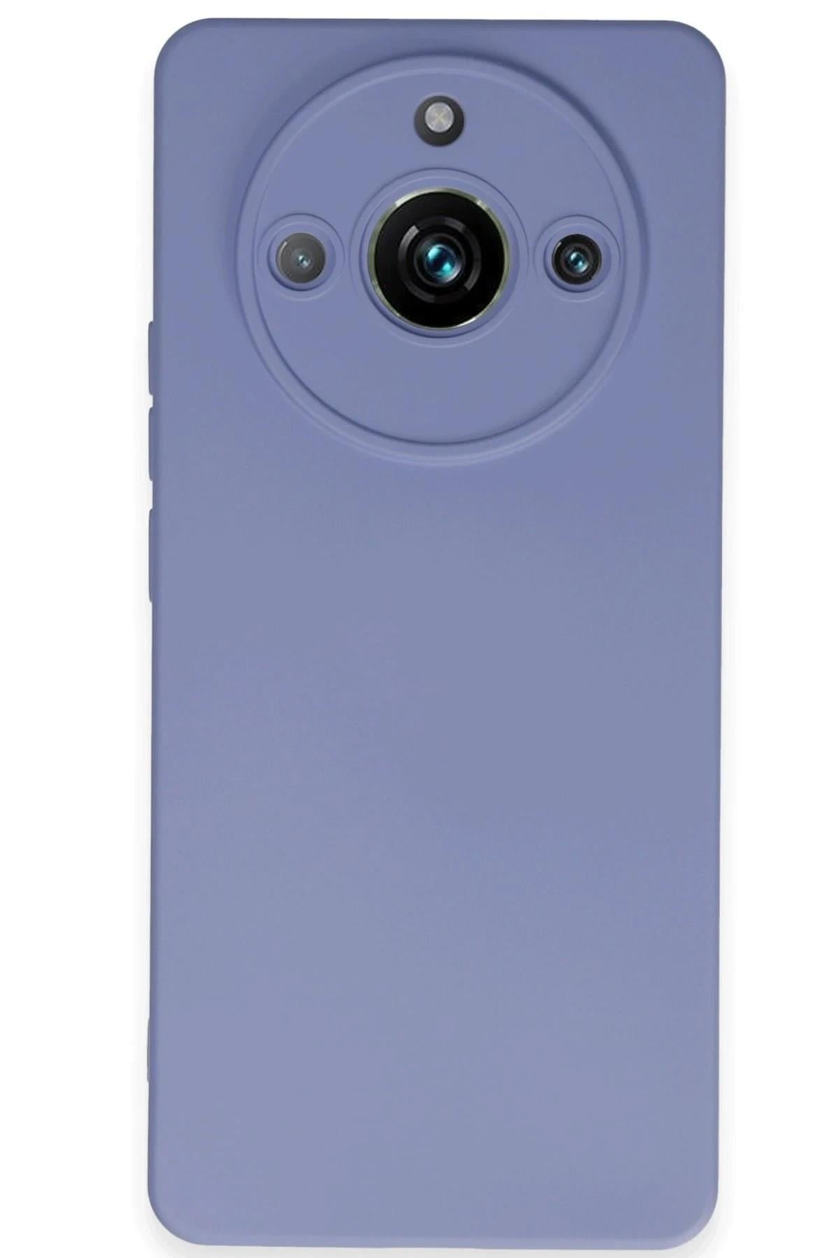 Mey İthalat®  Realme 11 Pro Kılıf Nano içi Kadife Silikon - Lila