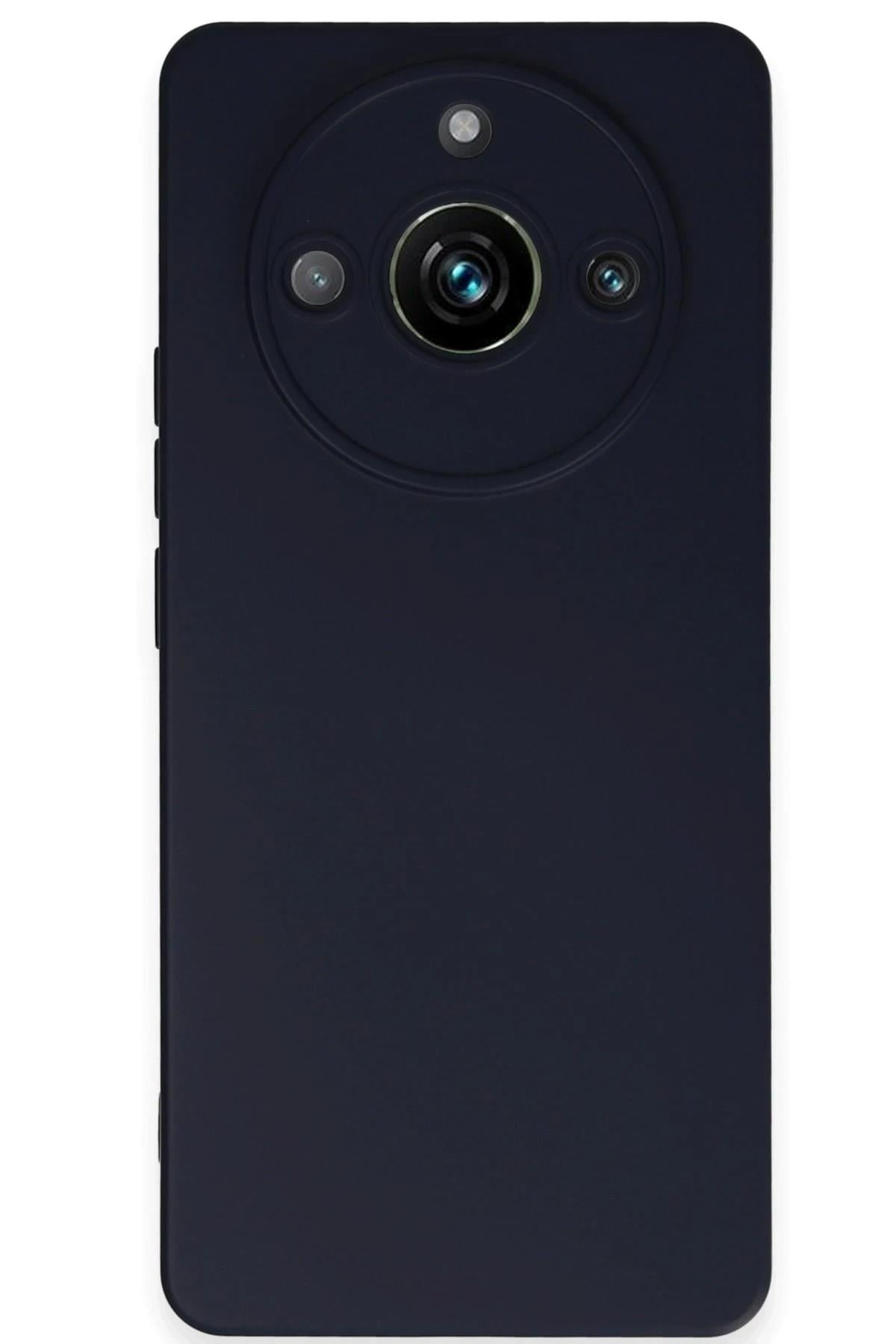 Mey İthalat®  Realme 11 Pro Kılıf Nano içi Kadife Silikon - Lacivert