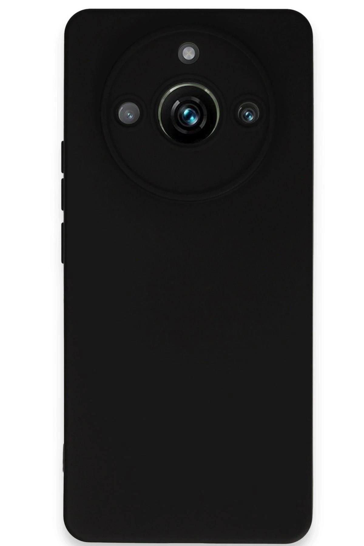 Mey İthalat®  Realme 11 Pro Kılıf Nano içi Kadife Silikon - Siyah