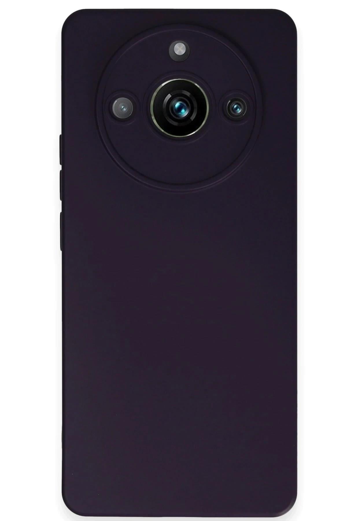 Mey İthalat®  Realme 11 Pro Kılıf Nano içi Kadife Silikon - Mor