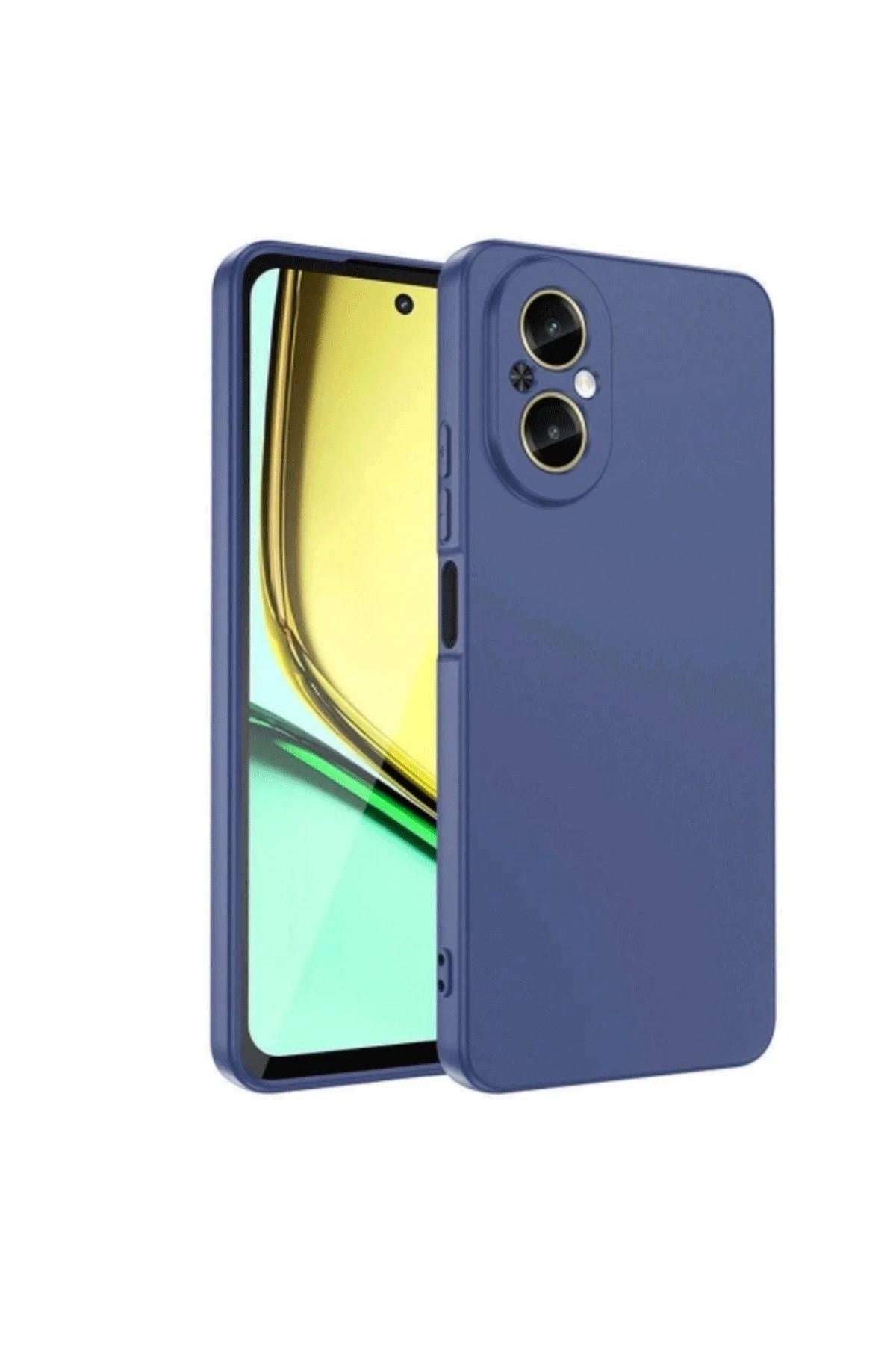 Mey İthalat®  Realme 12 Lite Kılıf First Silikon - Lacivert
