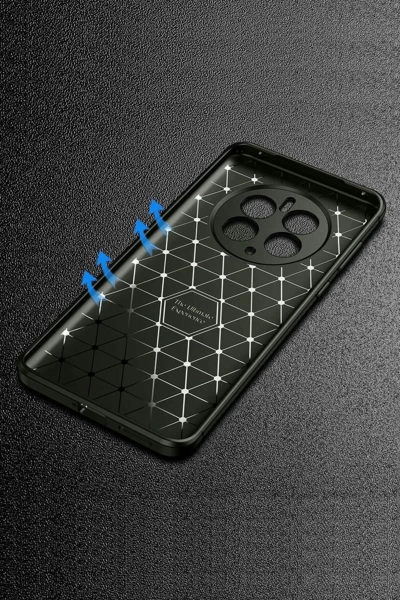 Mey İthalat®  Realme 12 Pro Plus Kılıf Auto Focus Karbon Kapak - Gri