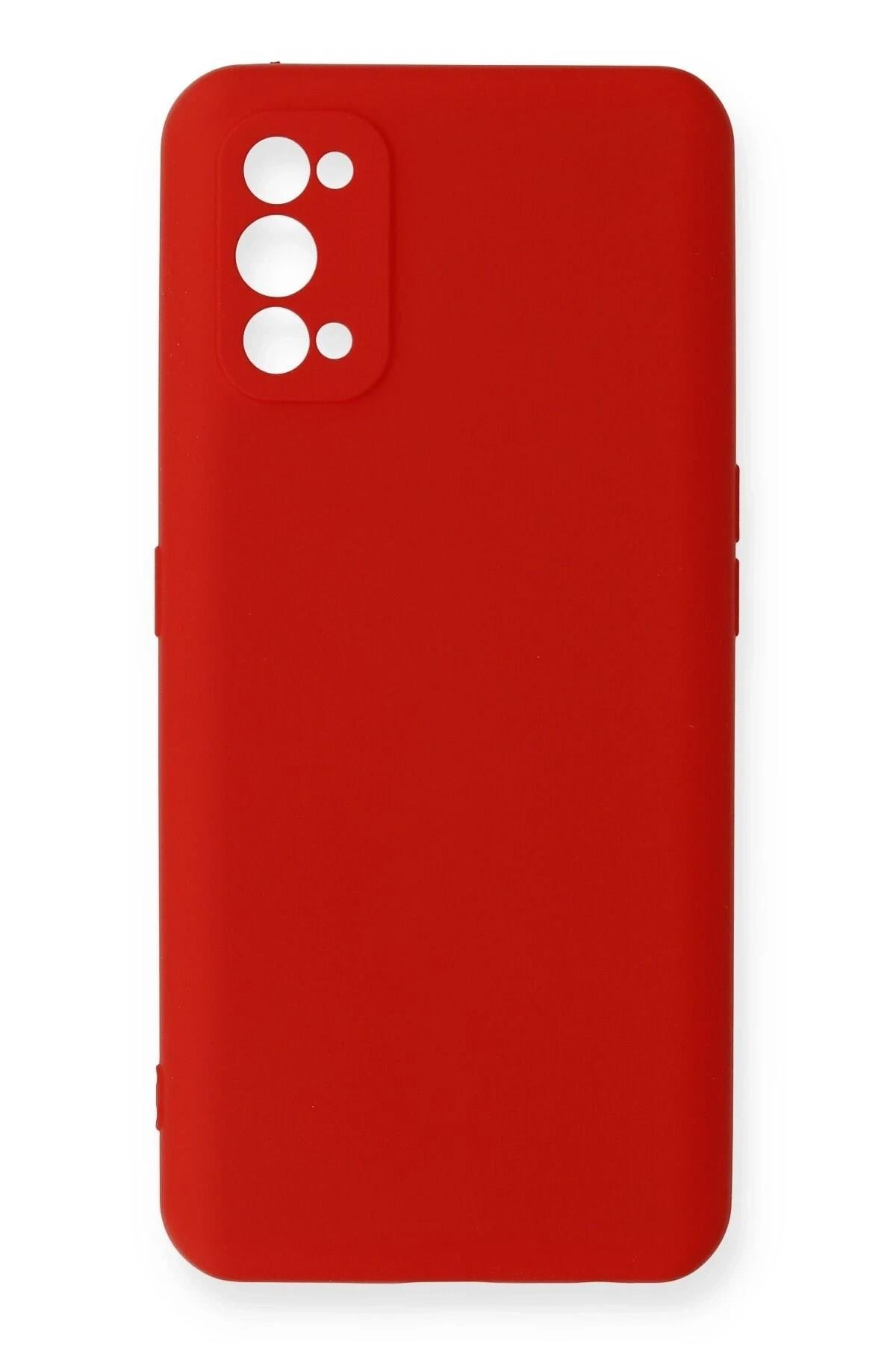 Mey İthalat®  Realme 7 Pro Kılıf Nano içi Kadife Silikon - Kırmızı