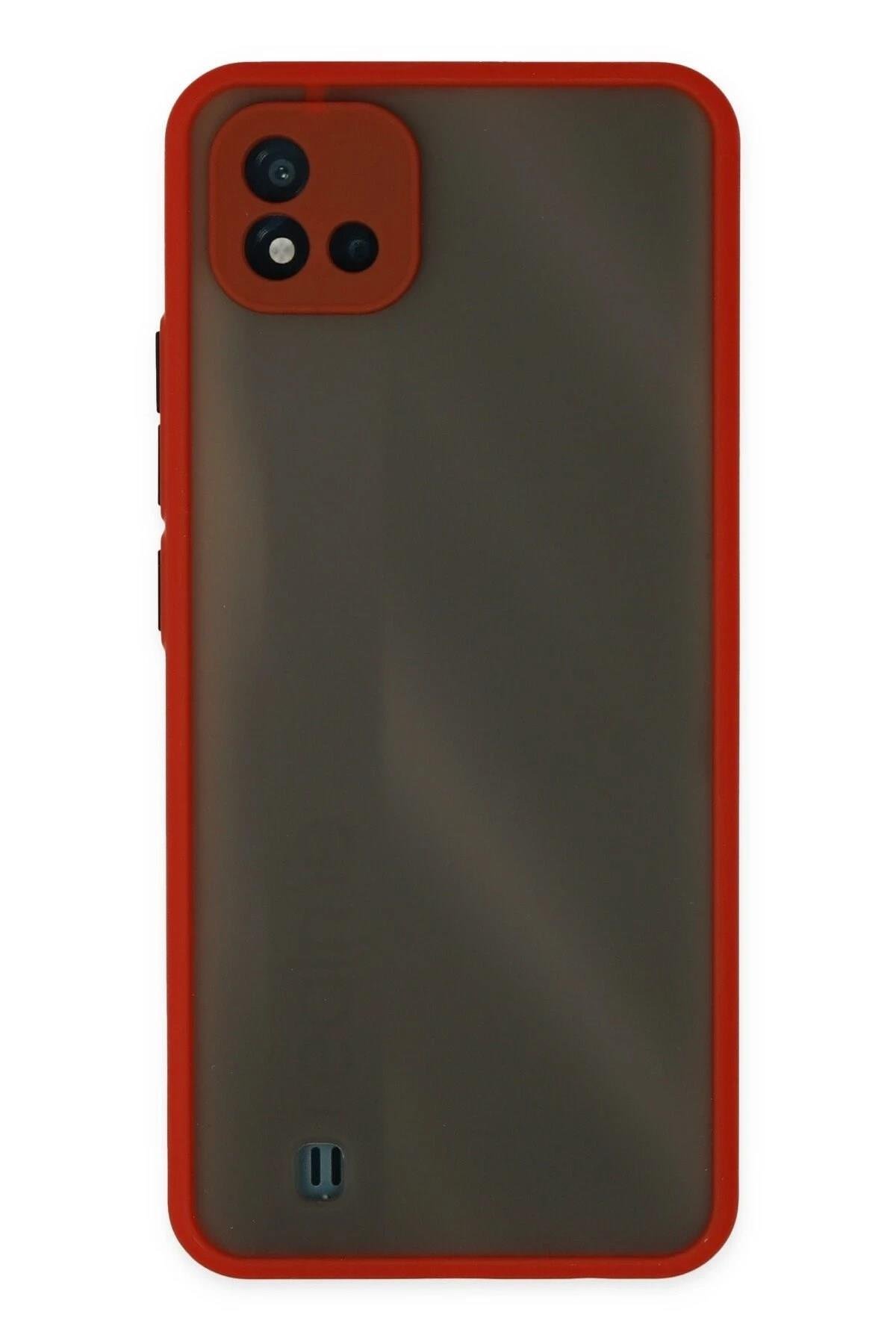 Mey İthalat®  Realme C11 2021 Kılıf Montreal Silikon Kapak - Kırmızı